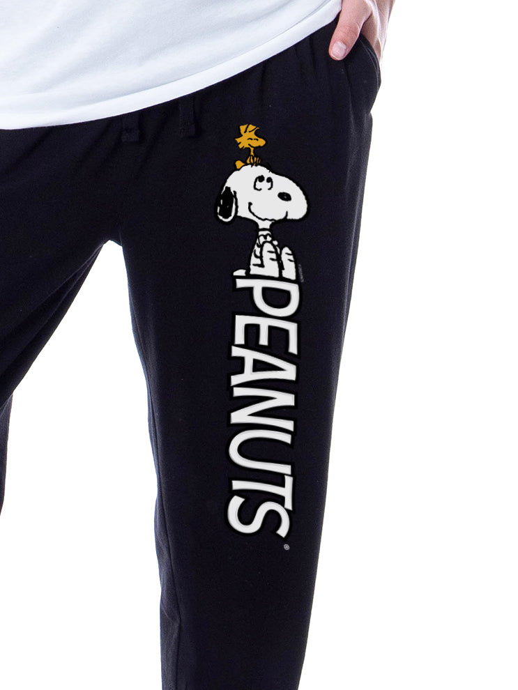 Peanuts Womens' Snoopy Woodstock All Smiles Sleep Jogger Pajama Set