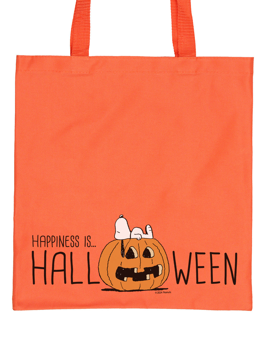 Peanuts Snoopy Happiness Is Halloween Tote Bag Single Compartment Utility Beach Pool Medium