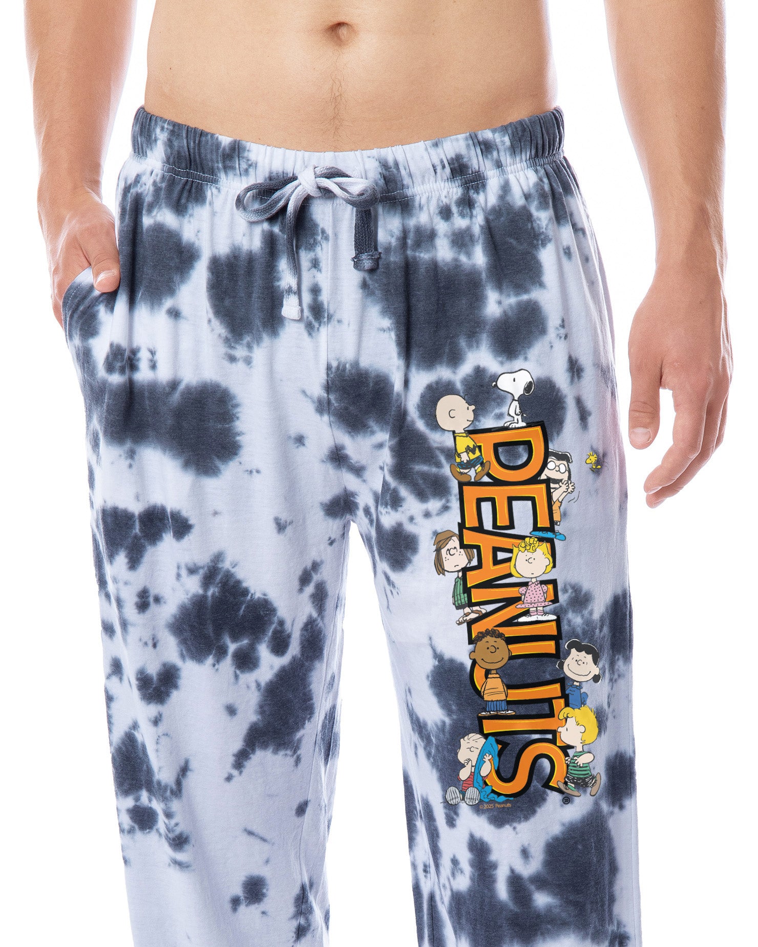 Peanuts Men's Charlie Brown Snoopy Friends Sleep Lounge Pajama Pants For Adults