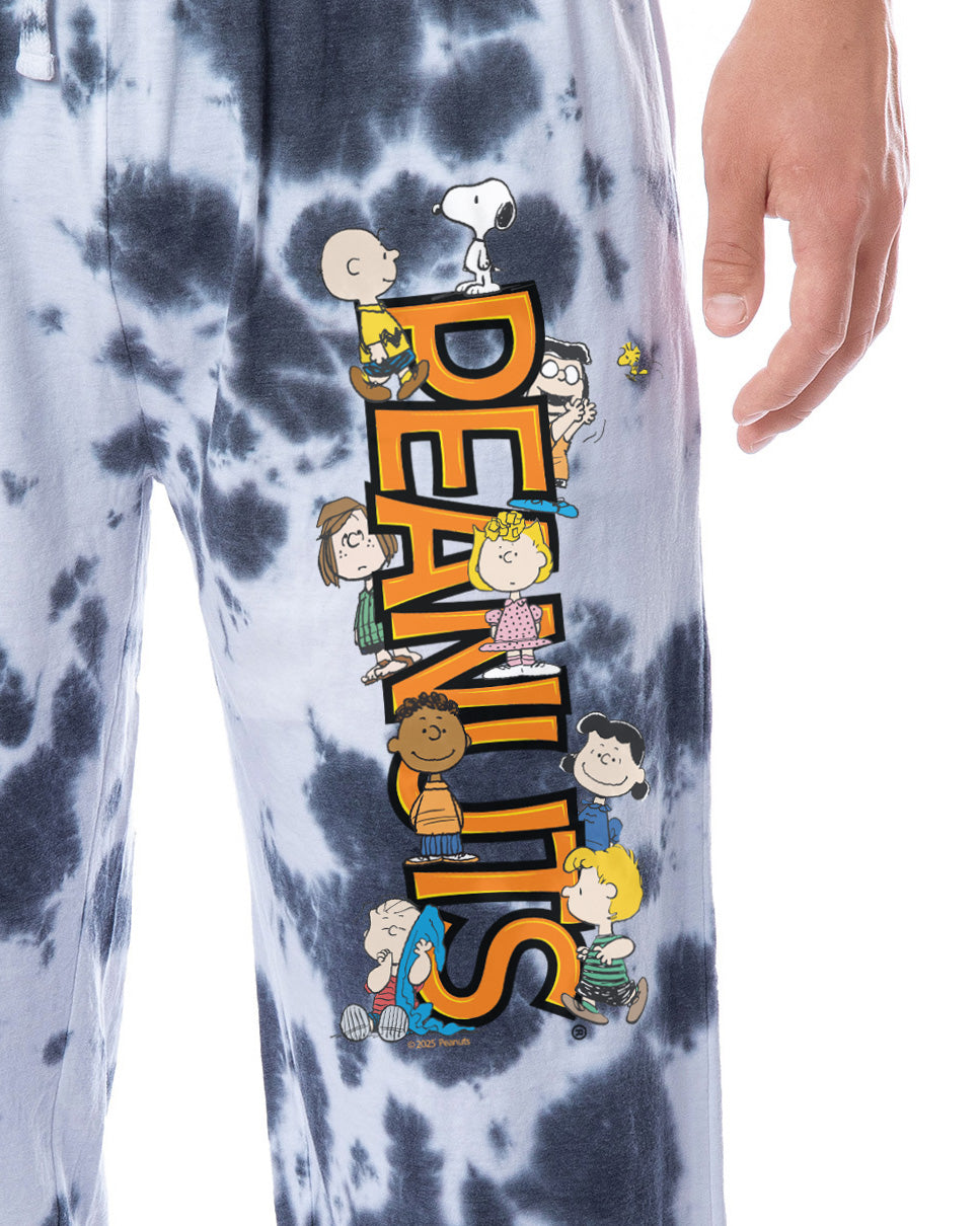 Peanuts Men's Charlie Brown Snoopy Friends Sleep Lounge Pajama Pants For Adults