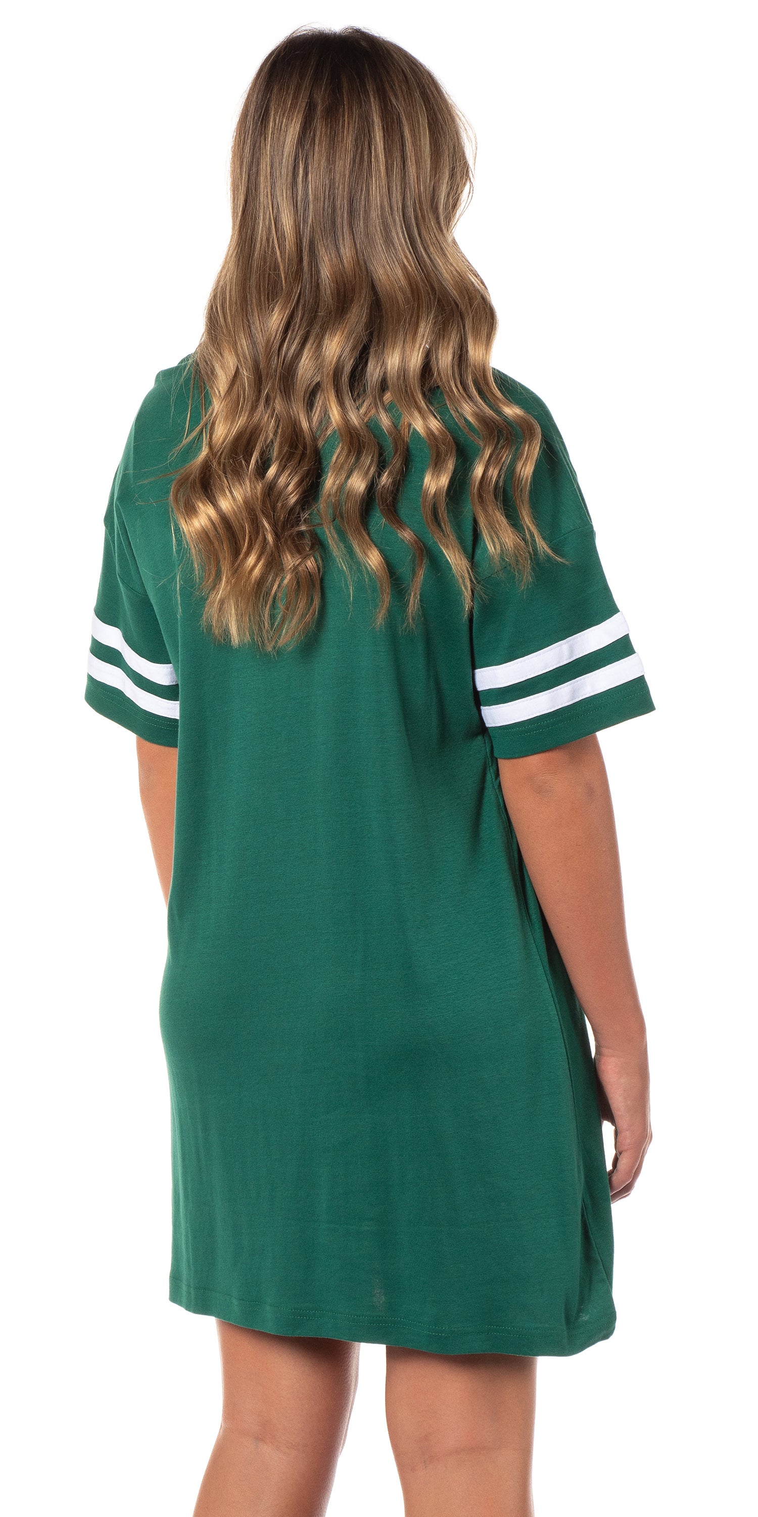 Women's Multiple Colors Available Varsity Varsity Nightgown Pajama Shirt Dress For Adults