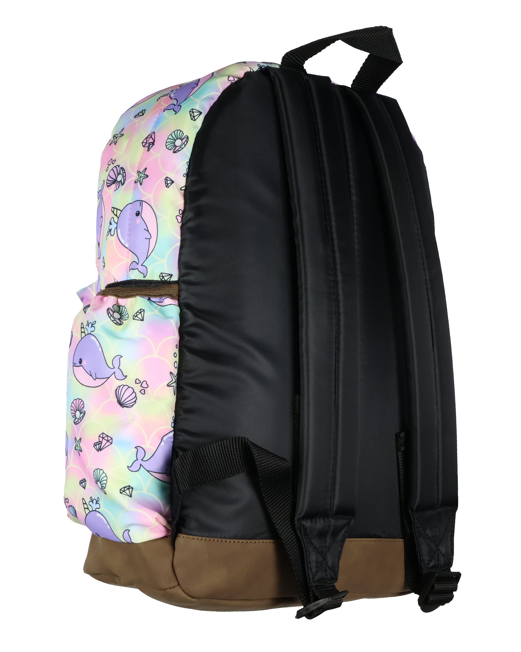 Narwhal Backpack Unicorn Of The Sea Whale Allover Design Travel Daypack Bag