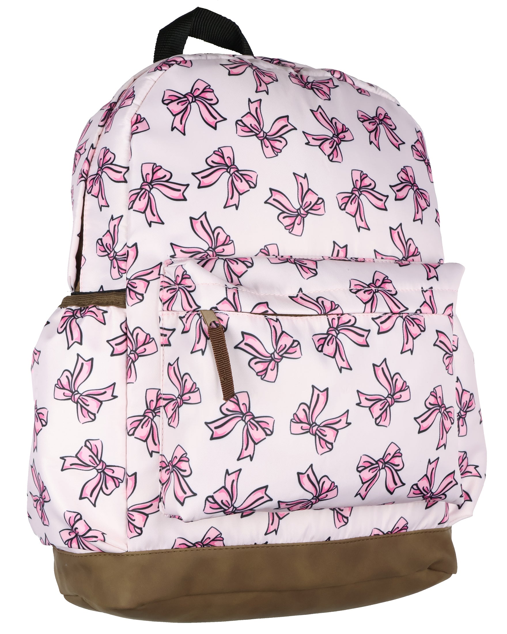 Pretty Pink Bows Coquette 16" Backpack Travel School Book Bag for Daily Use