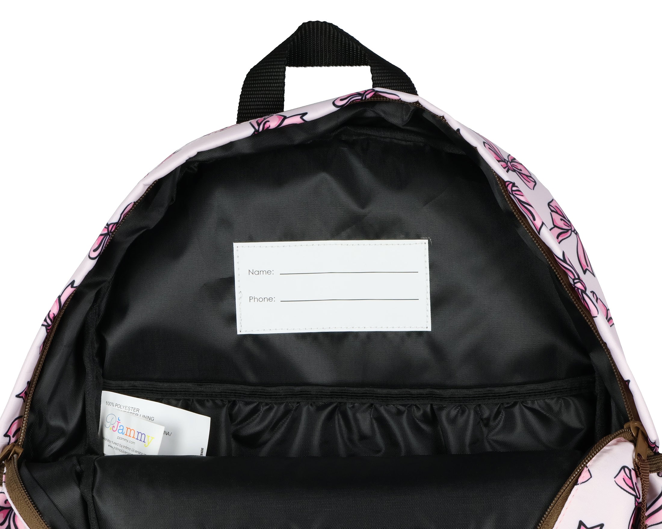 Pretty Pink Bows Coquette 16" Backpack Travel School Book Bag for Daily Use