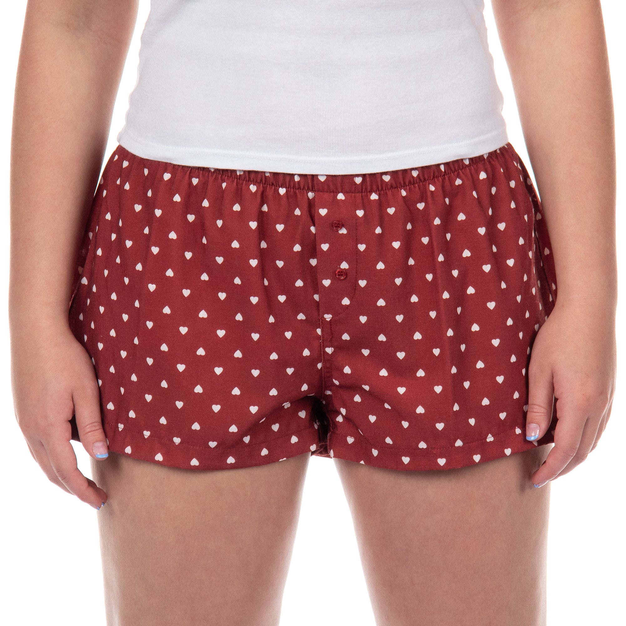 Women's Pajama Boxer Sleep Shorts Micro Boyshorts Lounge Bottoms