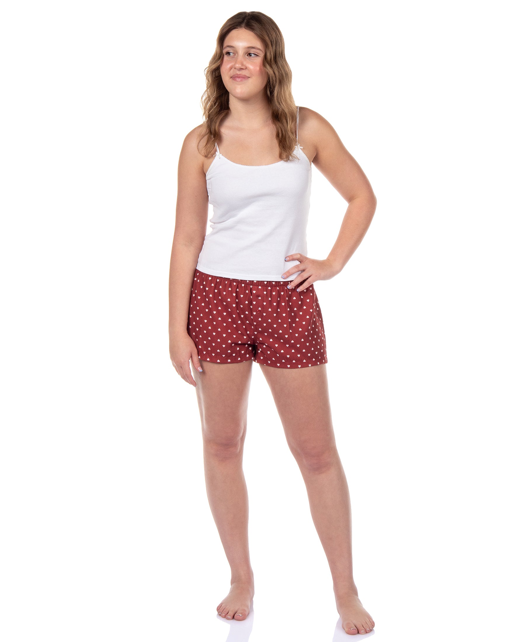 Women's Pajama Boxer Sleep Shorts Micro Boyshorts Lounge Bottoms