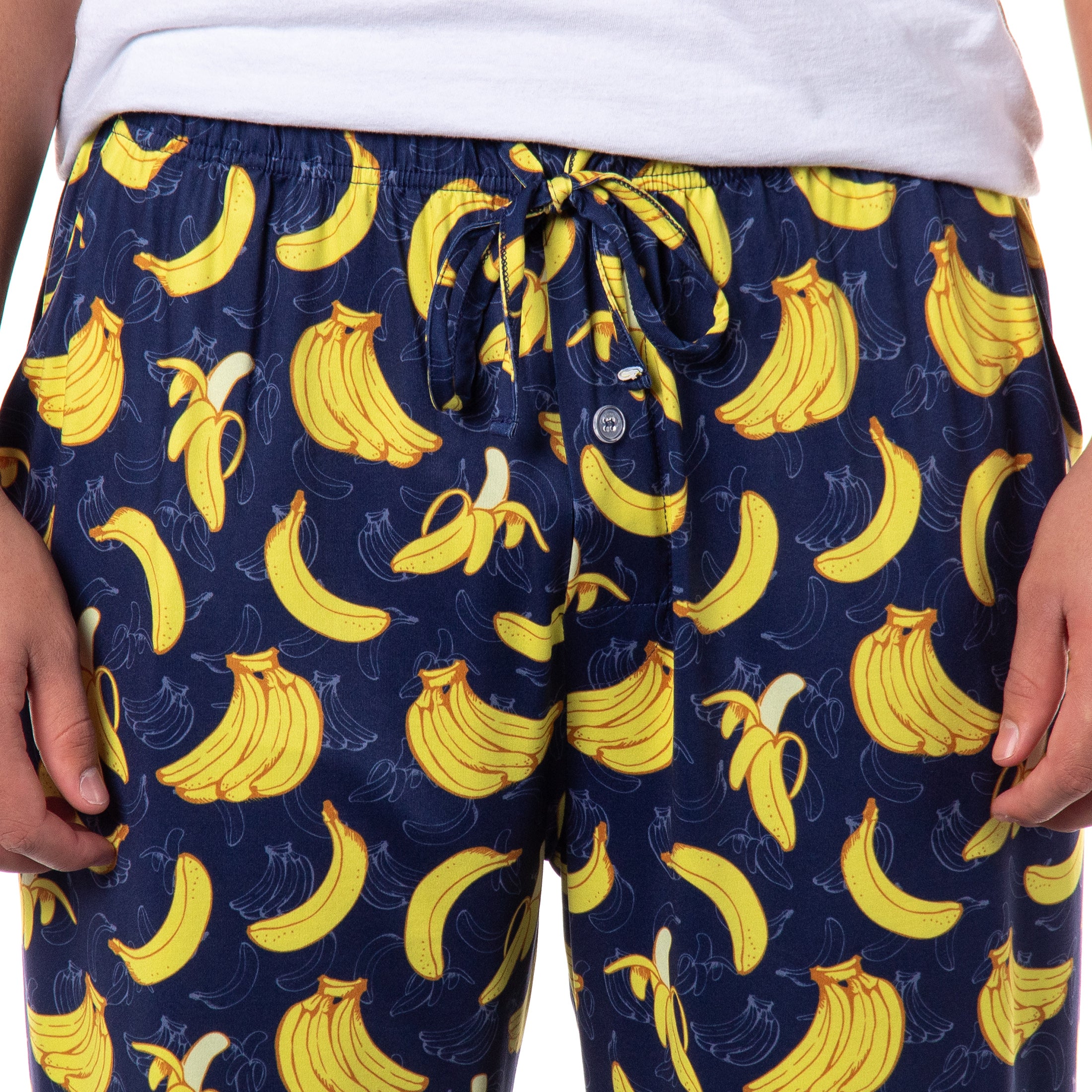 PJammy Men's Going Bananas Tossed Print Lounge Sleep Pajama Pants