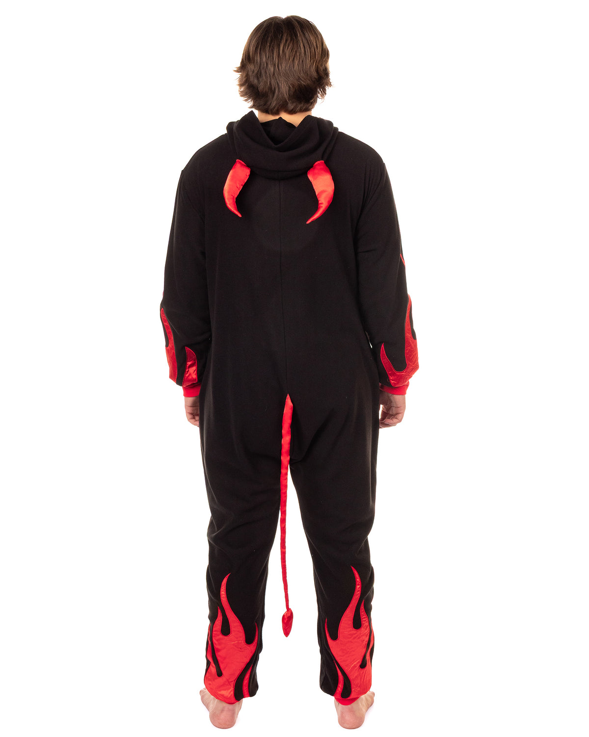 PJammy Devil Union Suit Adult Character Hooded Costume Pajamas for Men and Women (S/M)