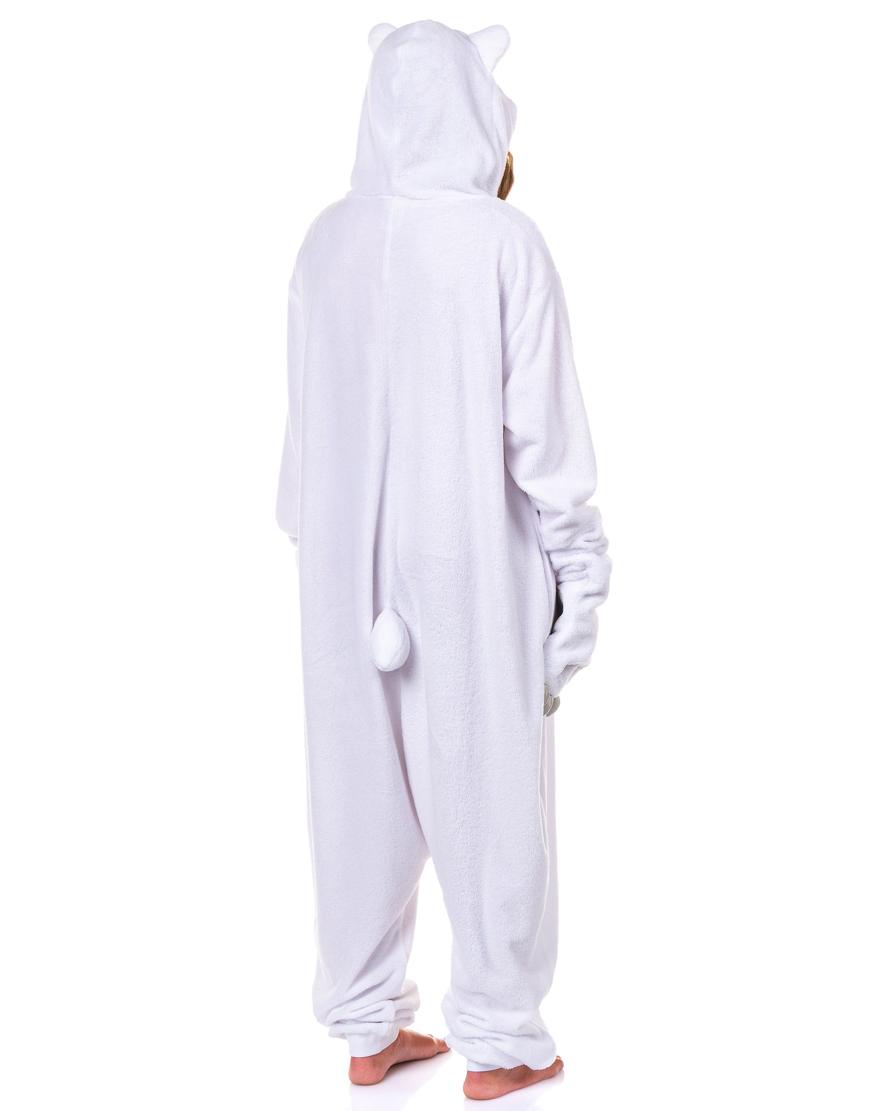 PJammy Polar Bear Union Suit Men's Kigurumi Hooded Costume Pajama (2XL/3XL)