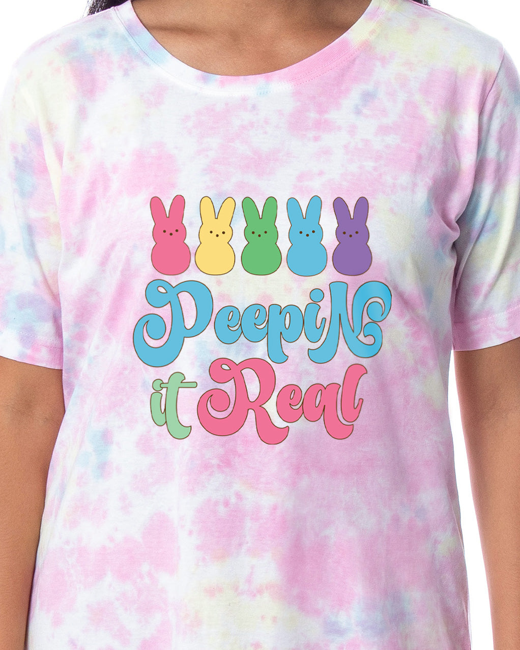 Easter Women's Peepin It Real Peeps Marshmallow Candy Nightgown Pajama