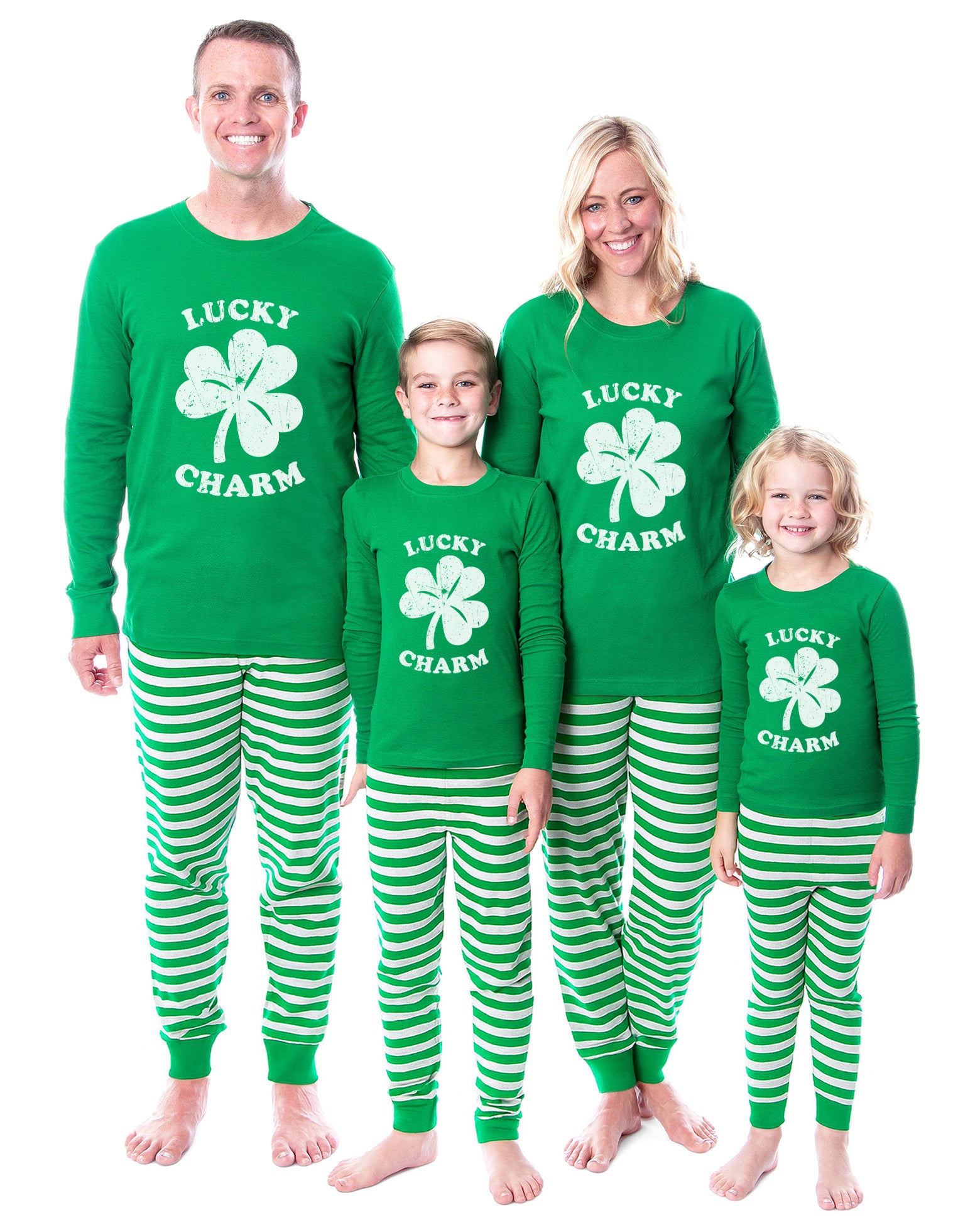 PJammy Lucky Charm 2-Piece St. Patrick's Day Tight Fit Family Pajama Set