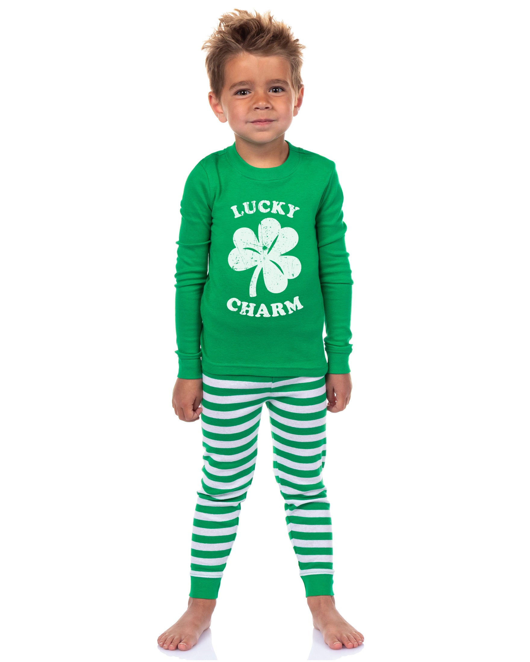 PJammy Lucky Charm 2-Piece St. Patrick's Day Tight Fit Family Pajama Set