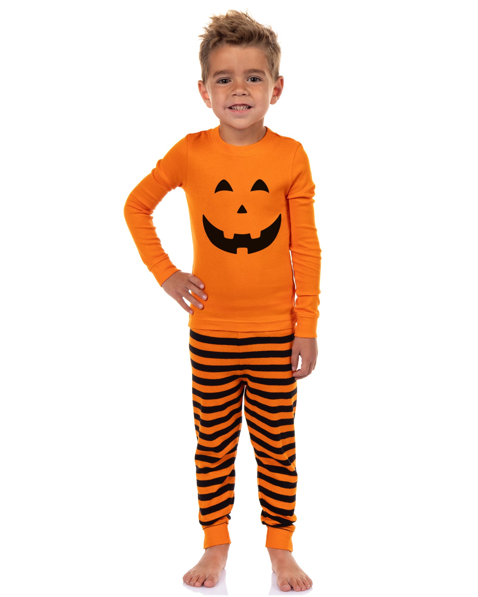 PJammy Halloween Toddler Boys' Pumpkin Tight Fit Pajama Set