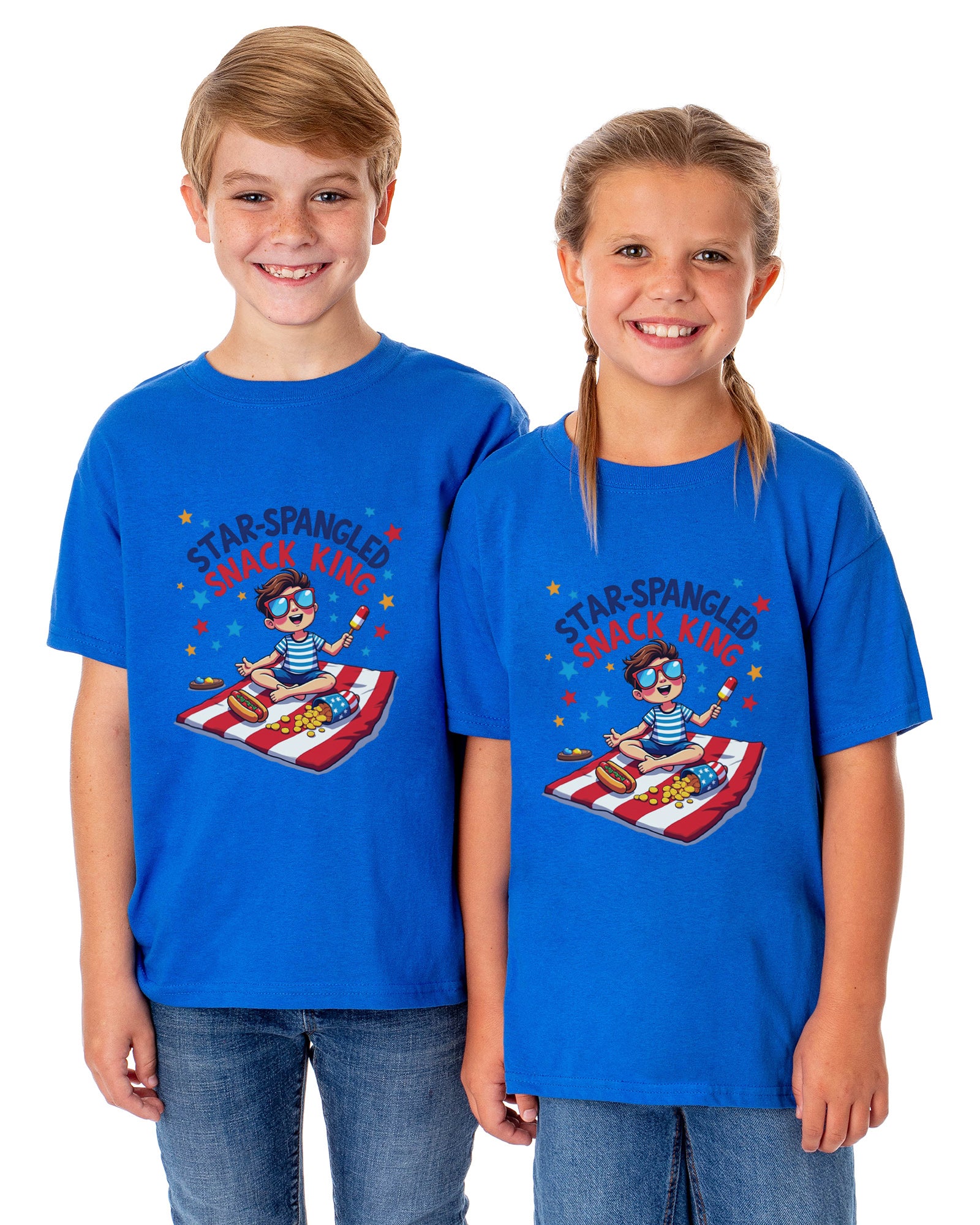 Star-Spangled Snack King Boys' 4th of July Short-Sleeve T-Shirt