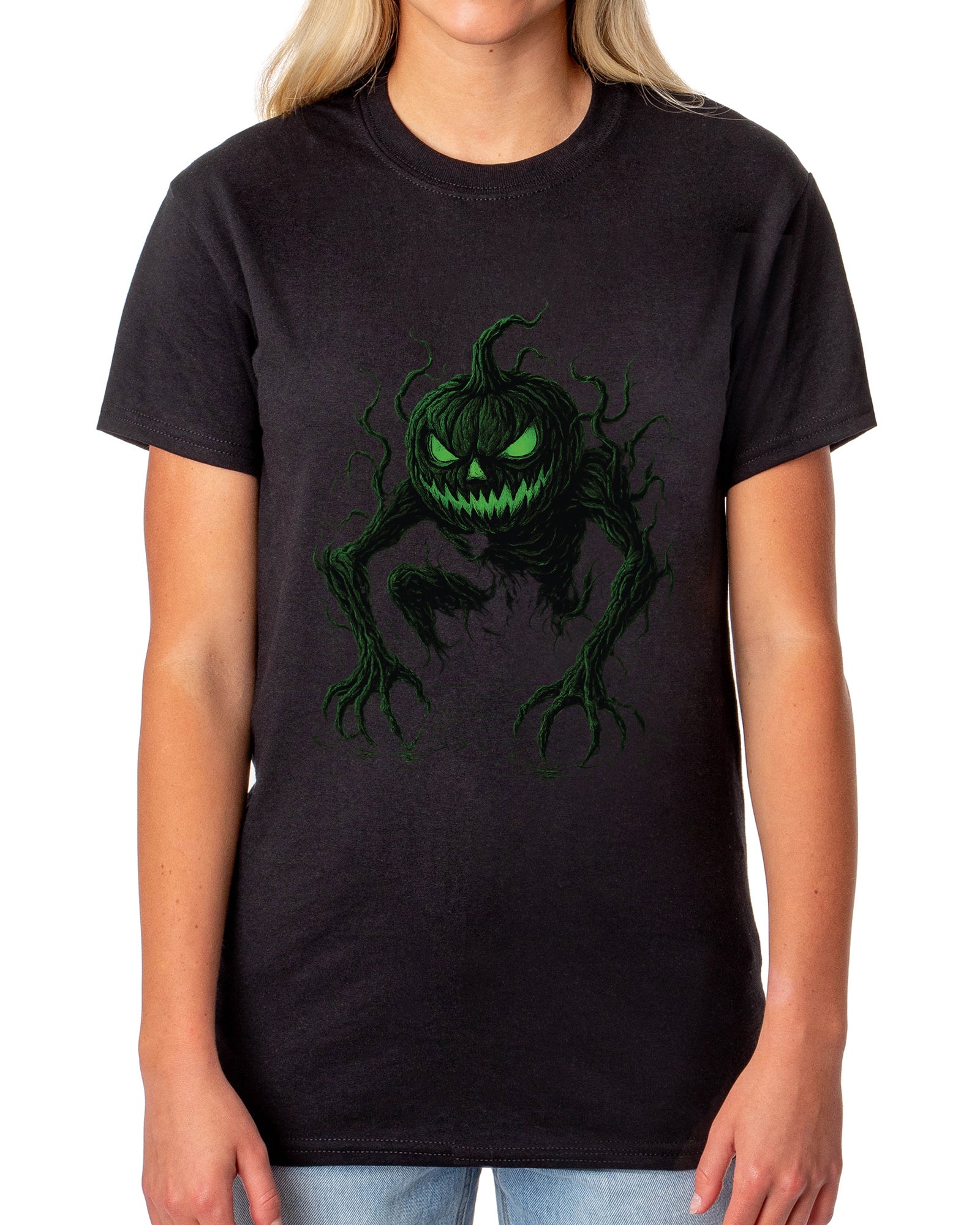 PJammy Halloween T-Shirt Women's Green Goblin Short Sleeve Tee