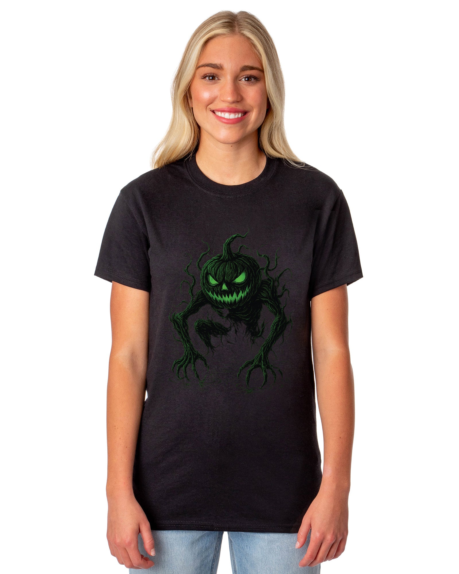 PJammy Halloween T-Shirt Women's Green Goblin Short Sleeve Tee