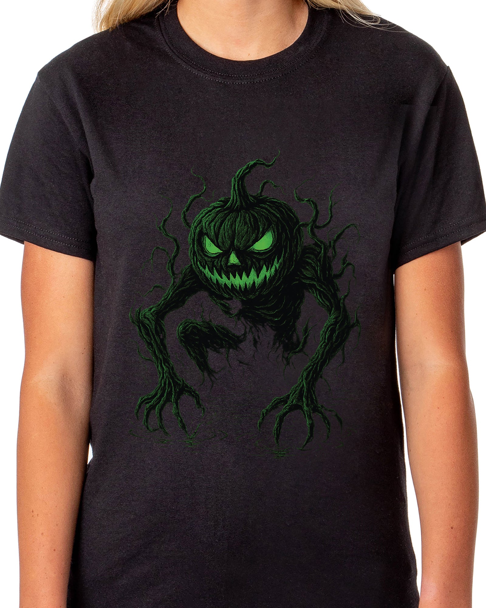 PJammy Halloween T-Shirt Women's Green Goblin Short Sleeve Tee