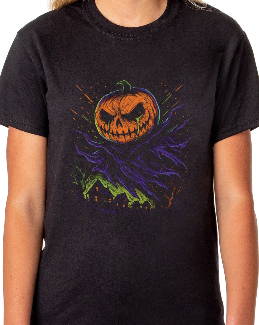 PJammy Halloween T-Shirt Women's Pumpkin Tears Short Sleeve Tee