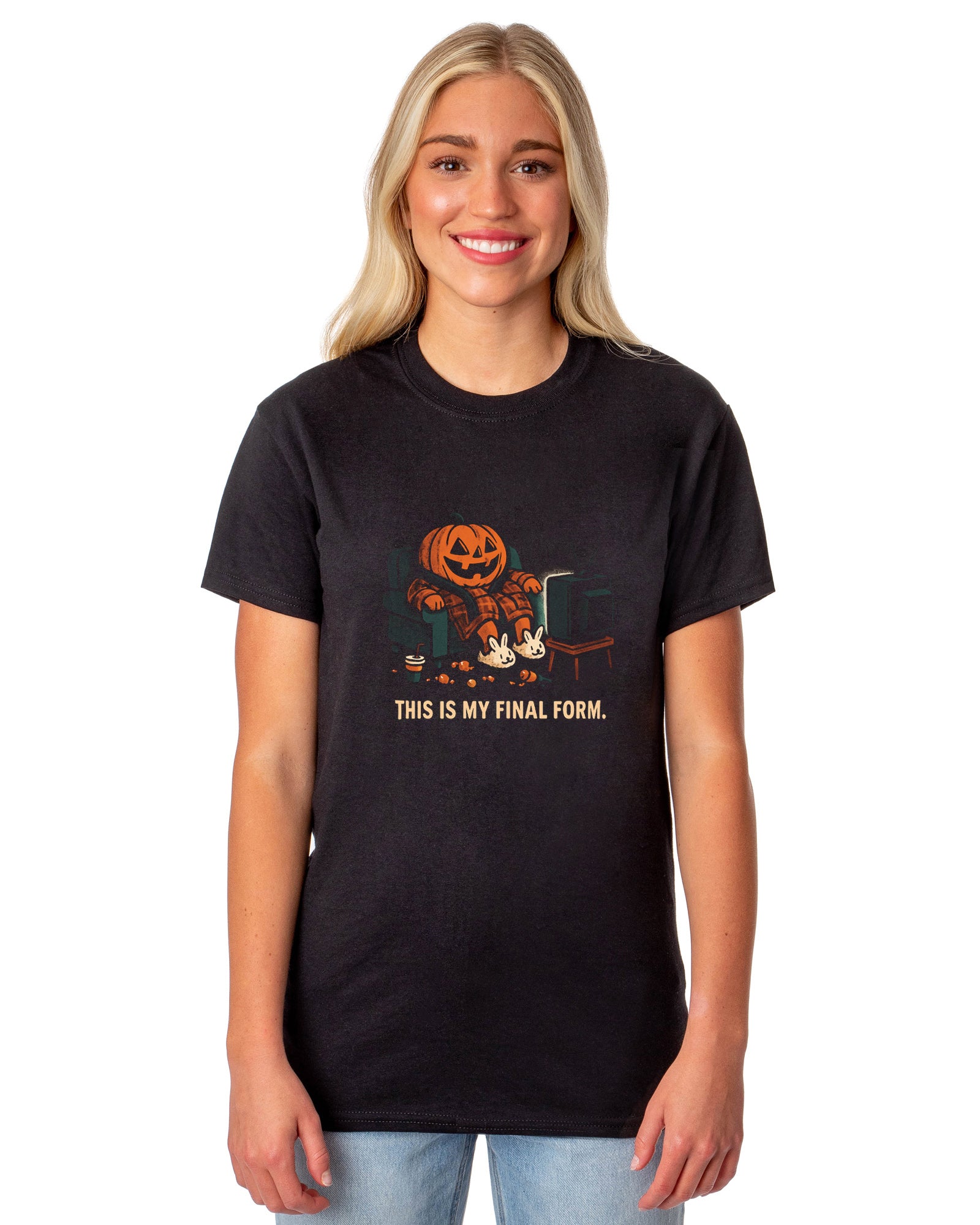 PJammy Halloween T-Shirt Women's Pumpkin Chill Short Sleeve Tee