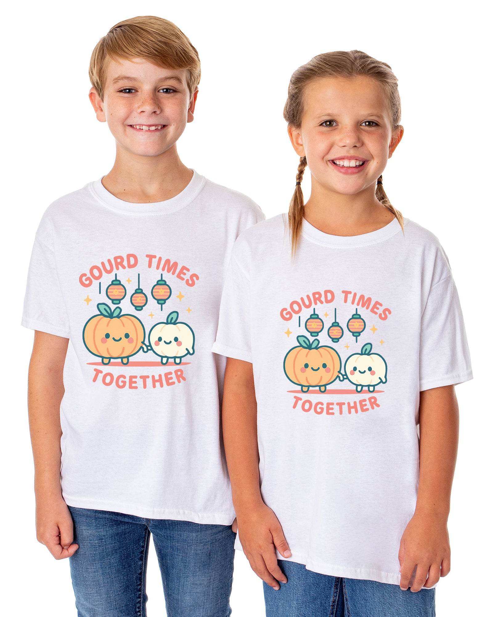 PJammy Halloween T-Shirt Girls Gourd Together Short Sleeve Tee