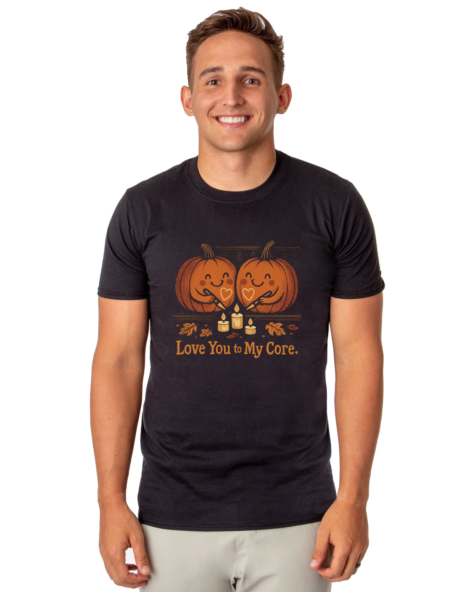 Halloween T-Shirt Men's Love You to My Core Short Sleeve Tee