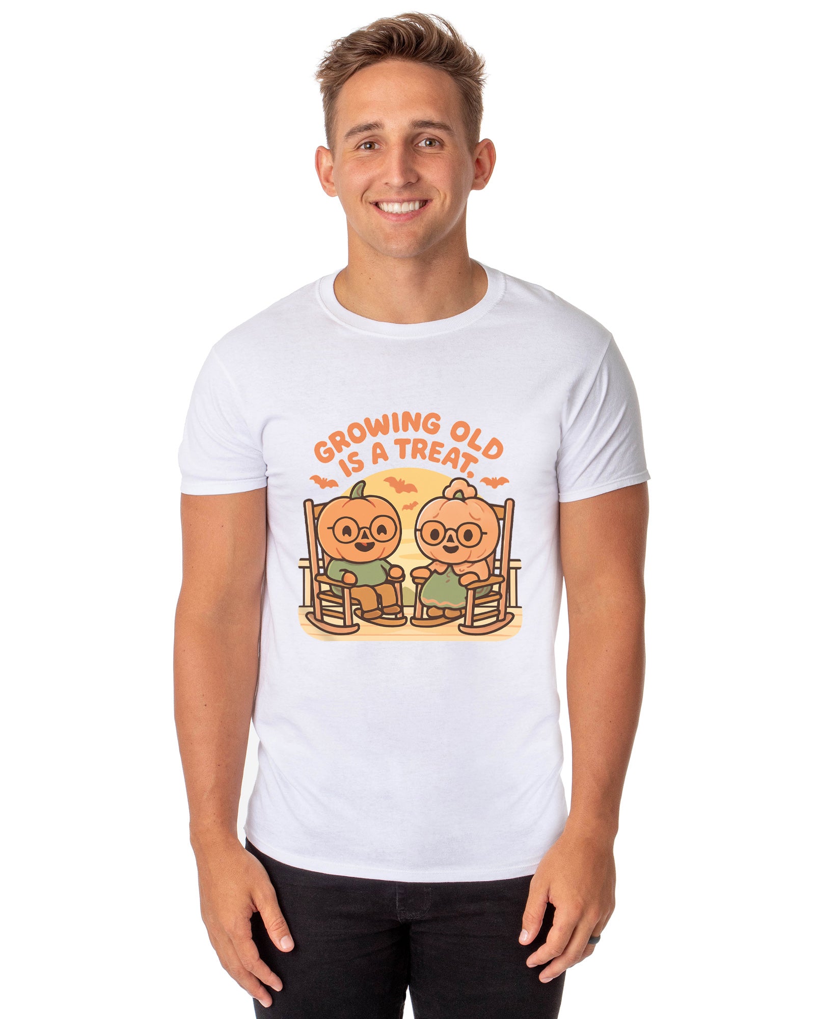 PJammy Halloween T-Shirt Men's Growing Old Short Sleeve Tee