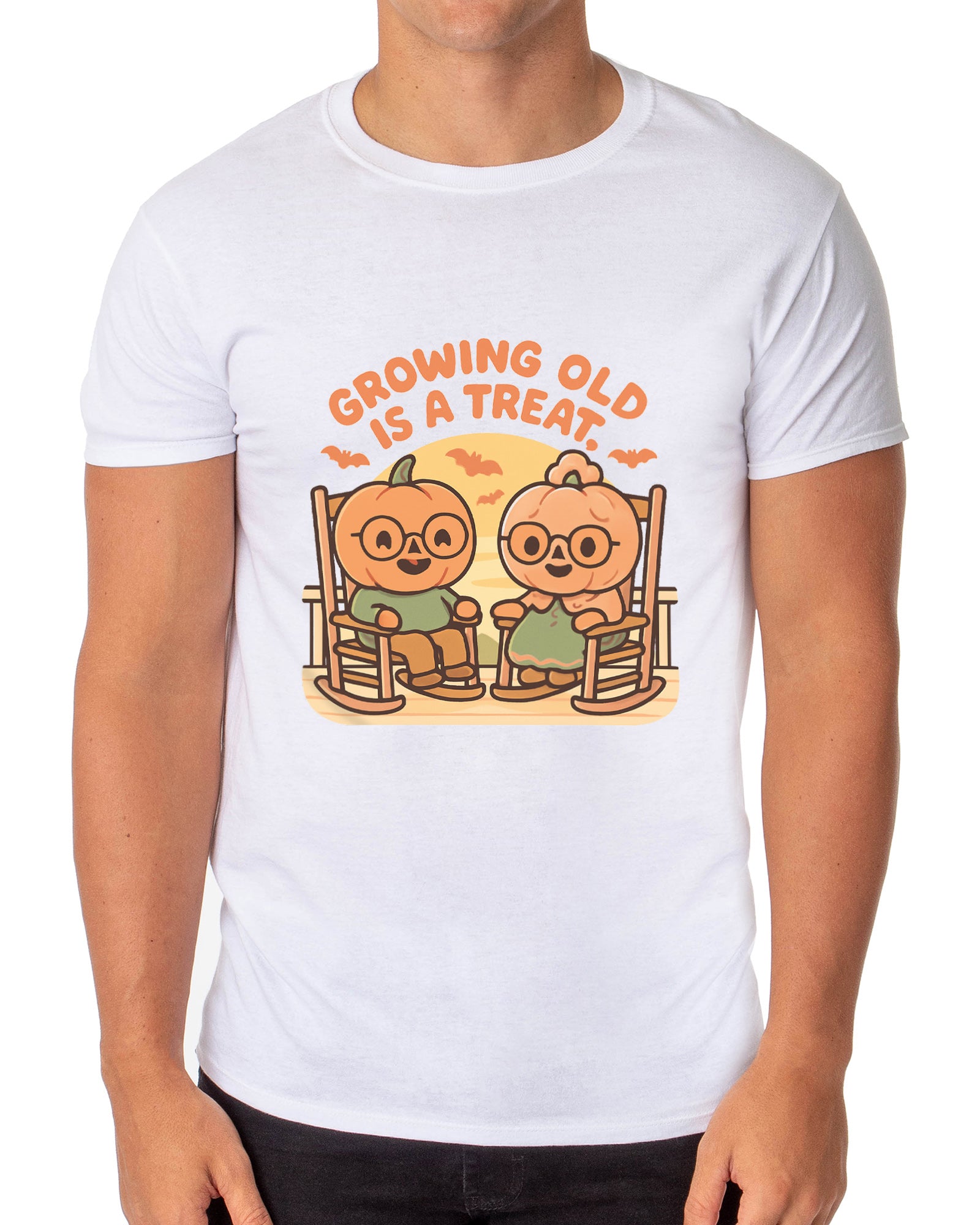 PJammy Halloween T-Shirt Men's Growing Old Short Sleeve Tee