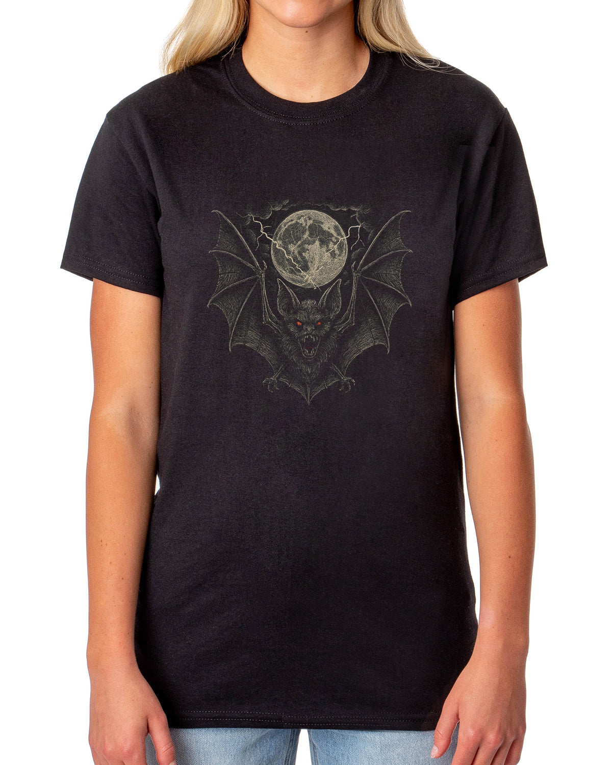 PJammy Halloween T-Shirt Women's Moonlit Flight Short Sleeve Tee