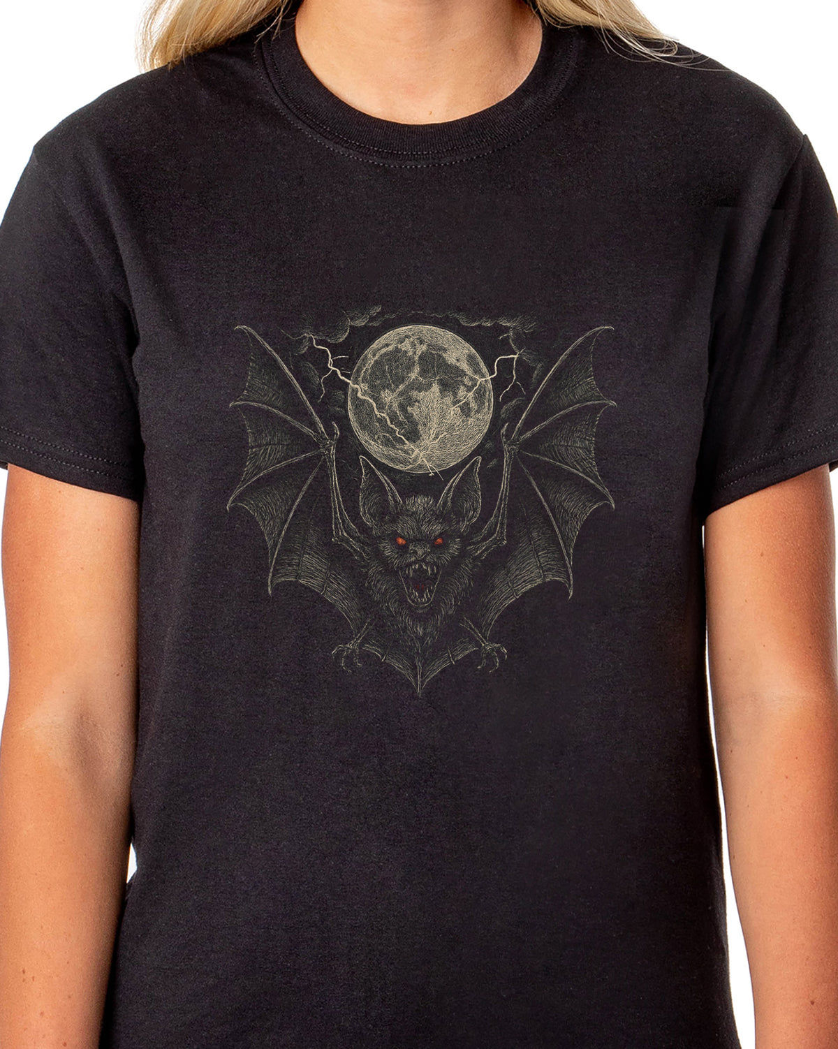 PJammy Halloween T-Shirt Women's Moonlit Flight Short Sleeve Tee