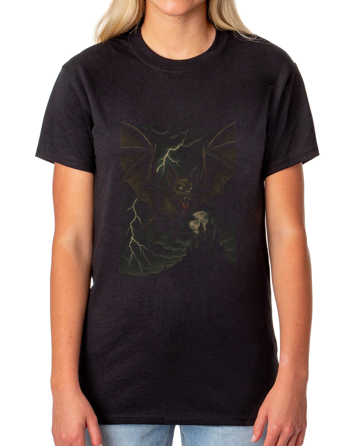 PJammy Halloween T-Shirt Women's Stormy Flight Short Sleeve Tee