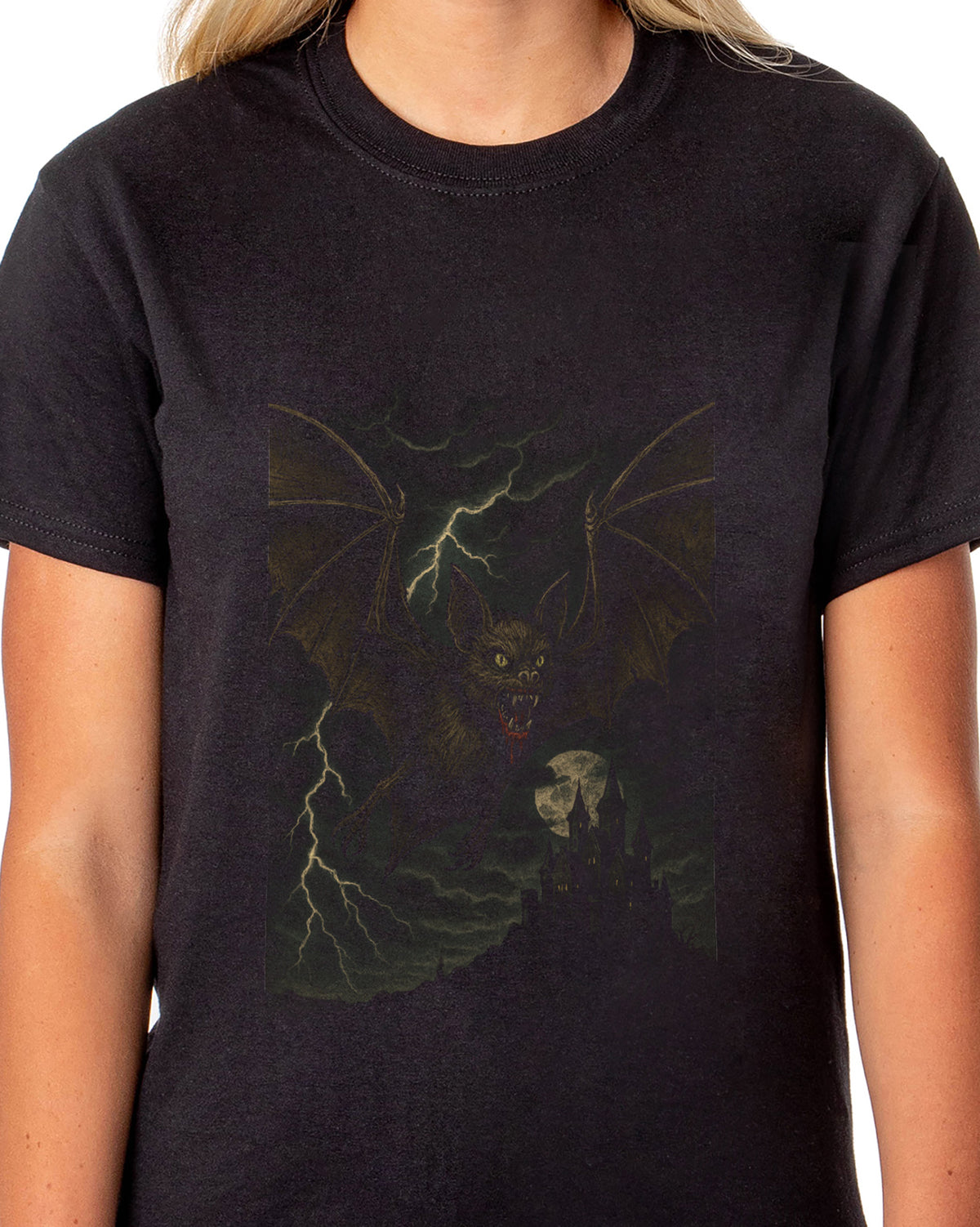 PJammy Halloween T-Shirt Women's Stormy Flight Short Sleeve Tee