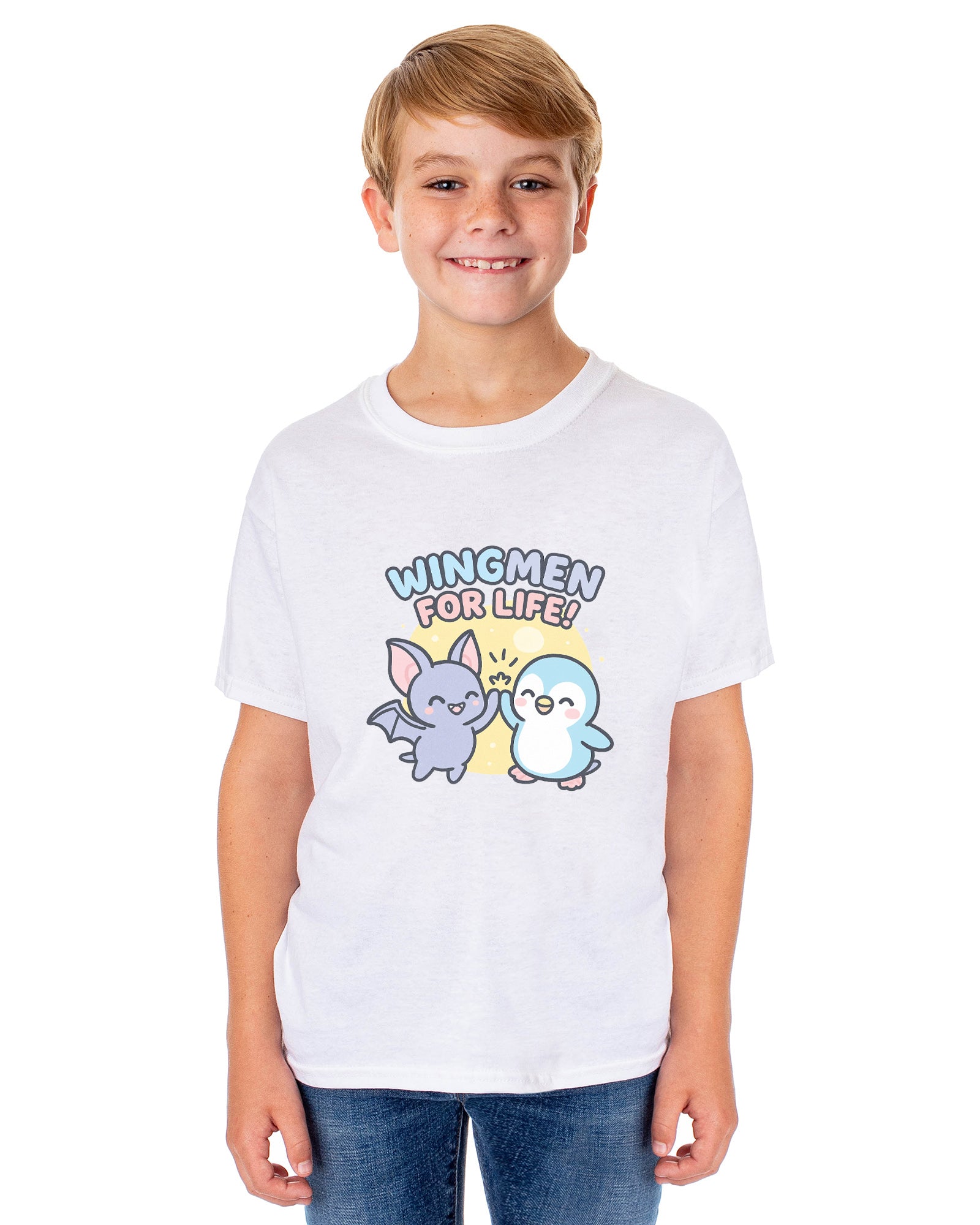 PJammy Halloween T-Shirt Boys' Wingmen for Life Short Sleeve Tee