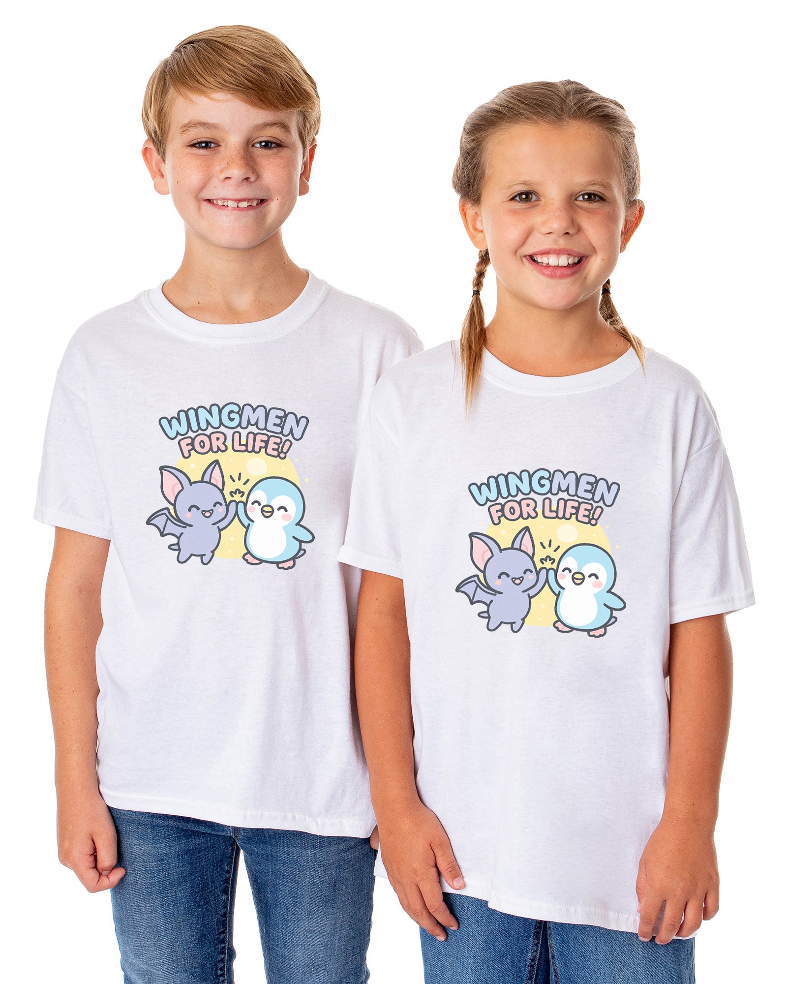 PJammy Halloween T-Shirt Boys' Wingmen for Life Short Sleeve Tee