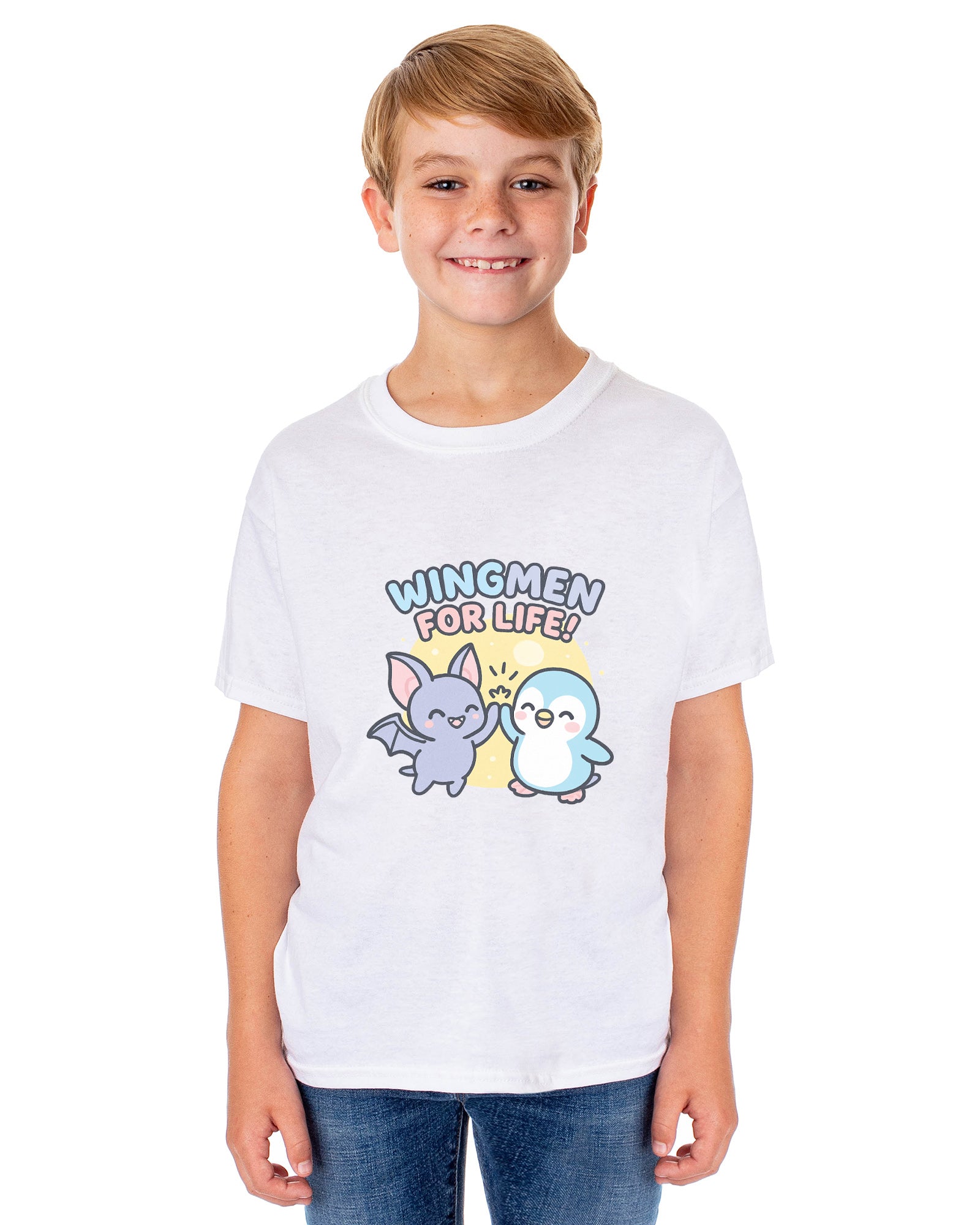 PJammy Halloween T-Shirt Girls' Wingmen High Five Short Sleeve Tee