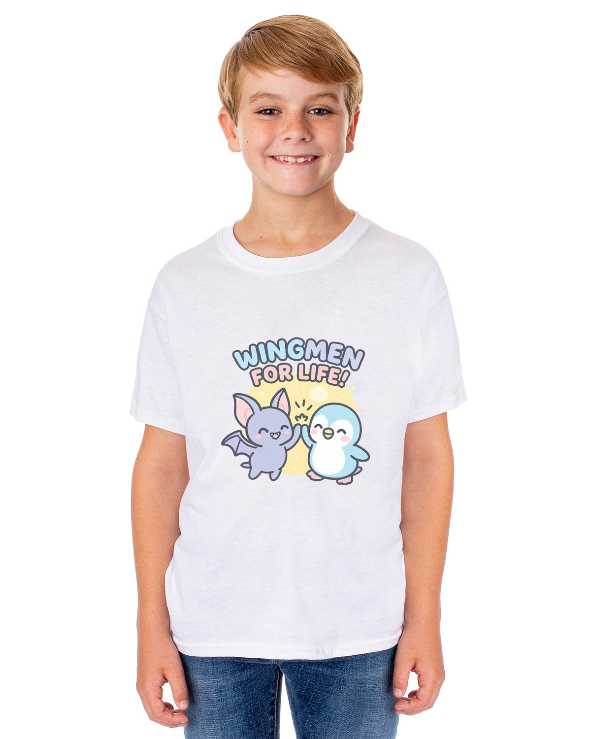 PJammy Halloween T-Shirt Girls' Wingmen High Five Short Sleeve Tee
