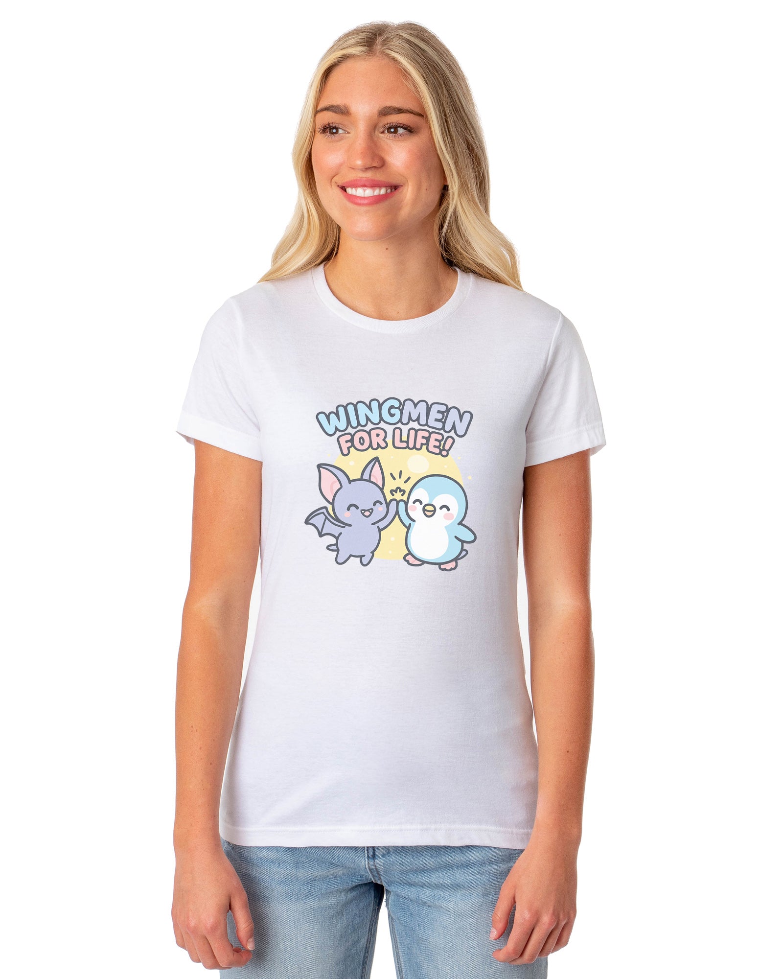 PJammy Halloween T-Shirt Women's Wingmen For Life Short Sleeve Tee