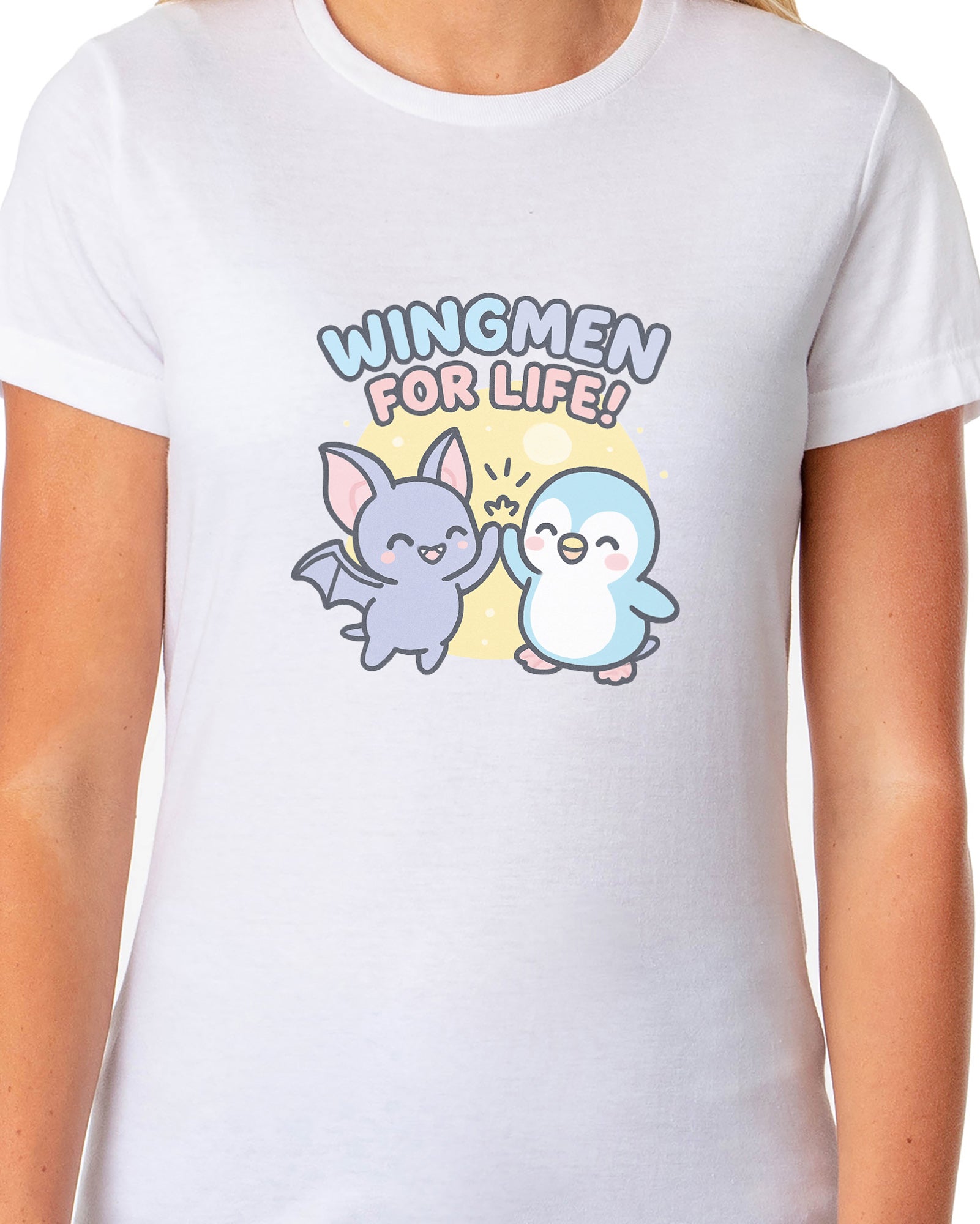 PJammy Halloween T-Shirt Women's Wingmen For Life Short Sleeve Tee