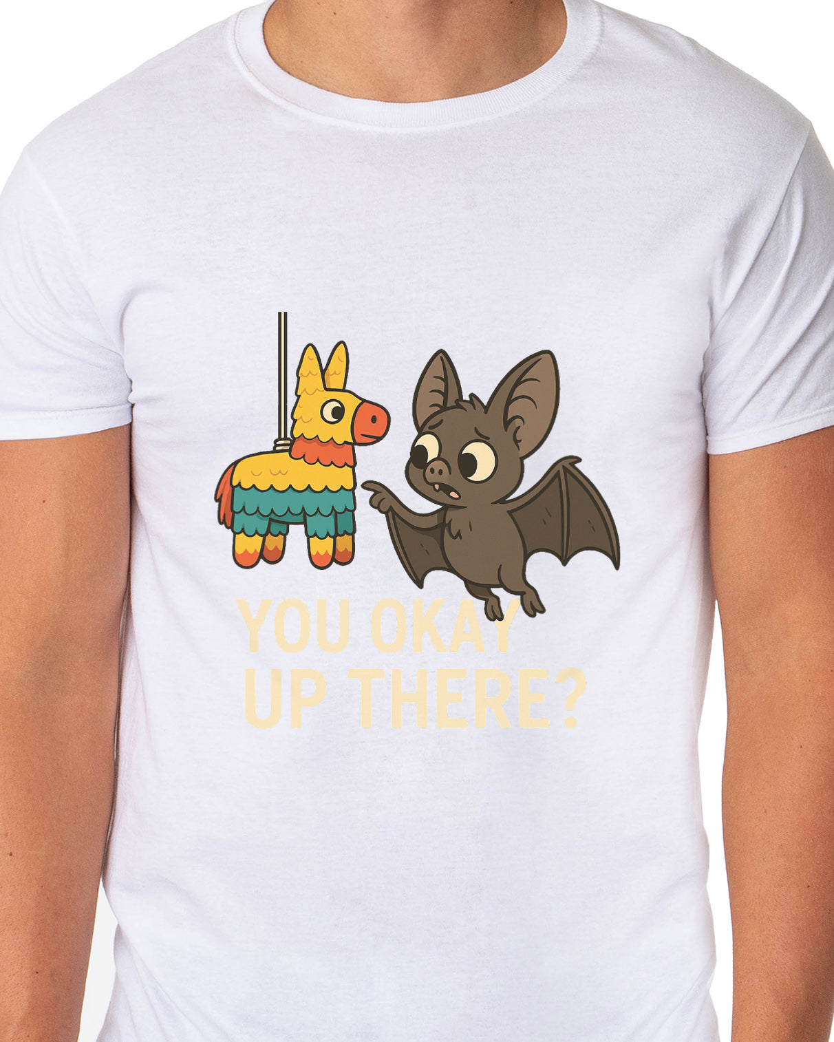 PJammy Halloween T-Shirt Men's You Okay Up There Short Sleeve Tee