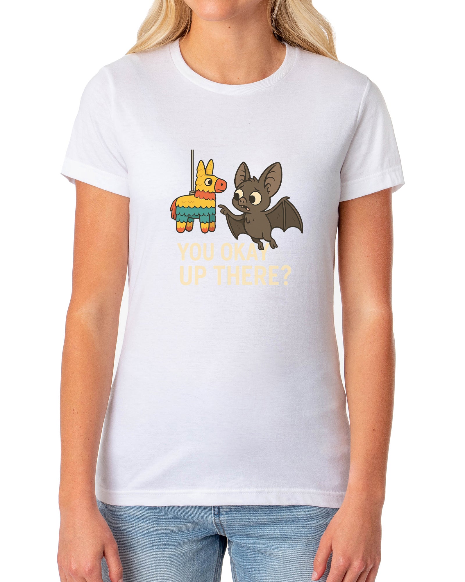 PJammy Halloween T-Shirt Women's You Okay Short Sleeve Tee