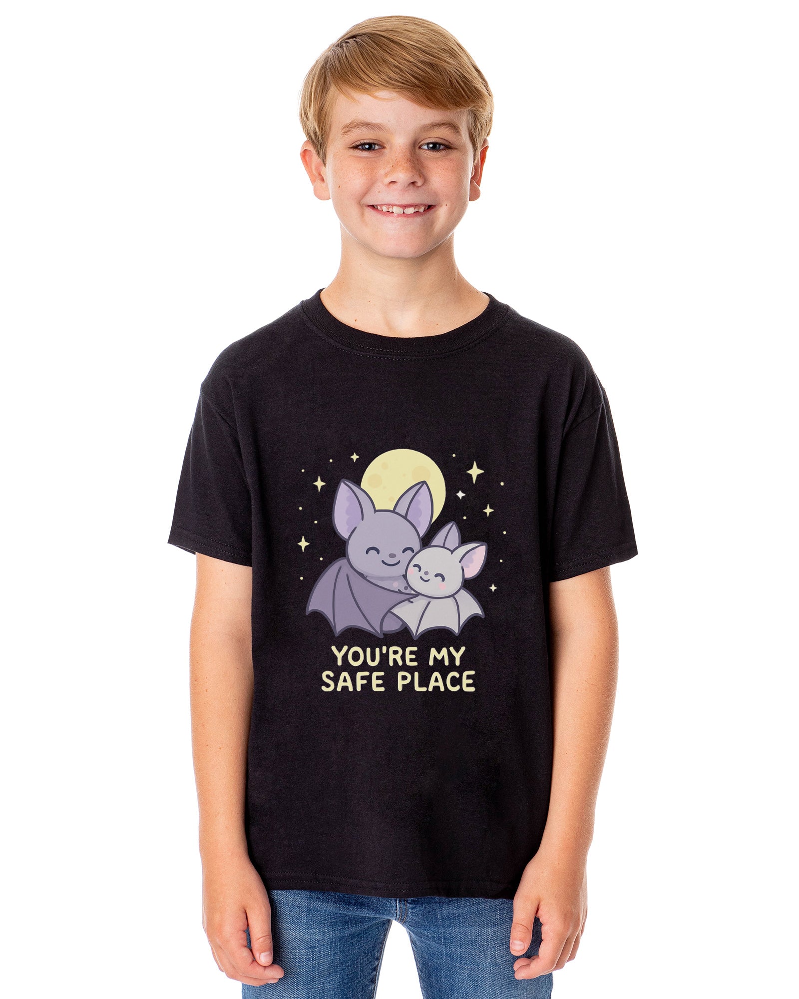 PJammy Halloween T-Shirt Boys' Safe Place Short Sleeve Tee