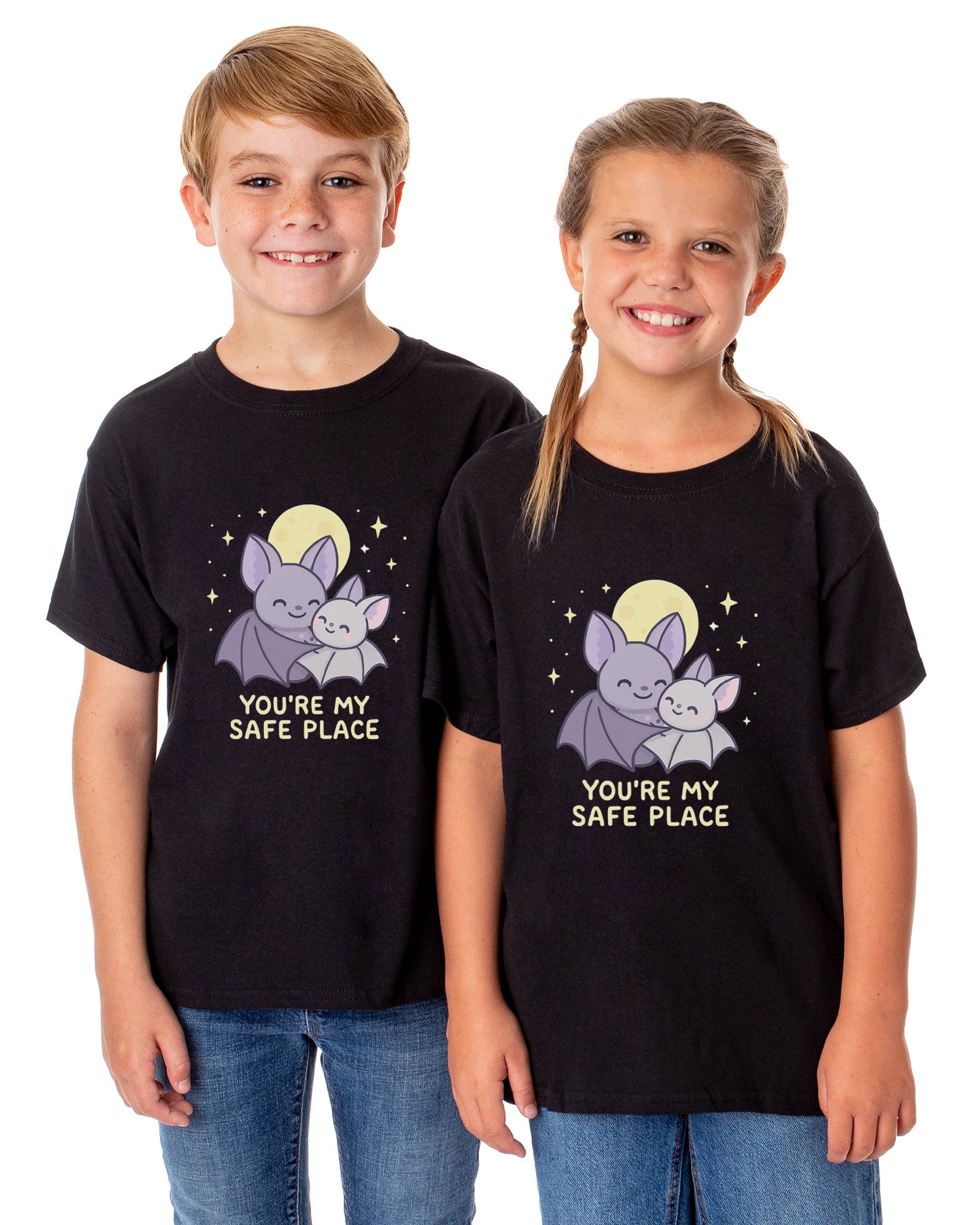 PJammy Halloween T-Shirt Boys' Safe Place Short Sleeve Tee