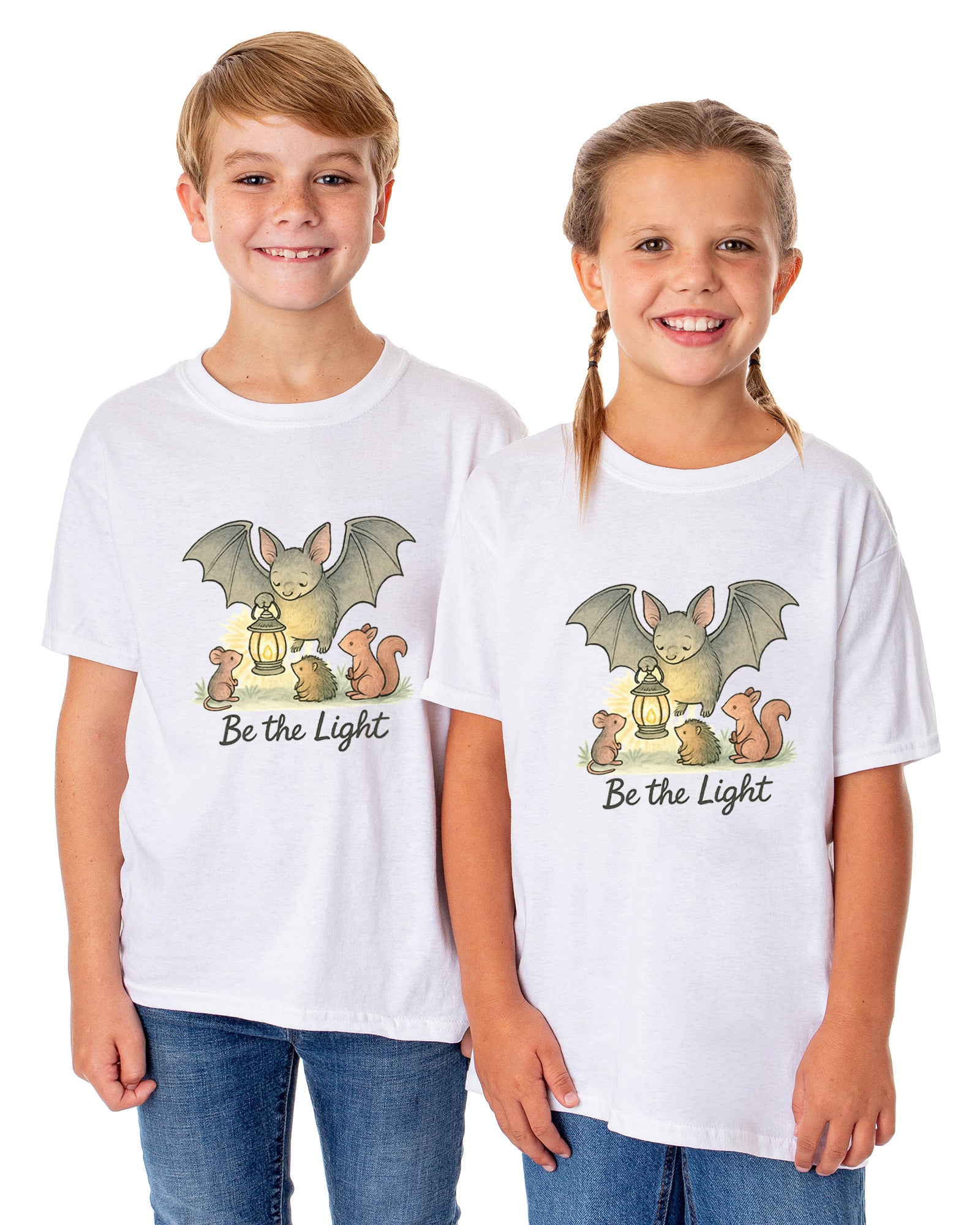 PJammy Halloween T-Shirt Boys' Be The Light Short Sleeve Tee
