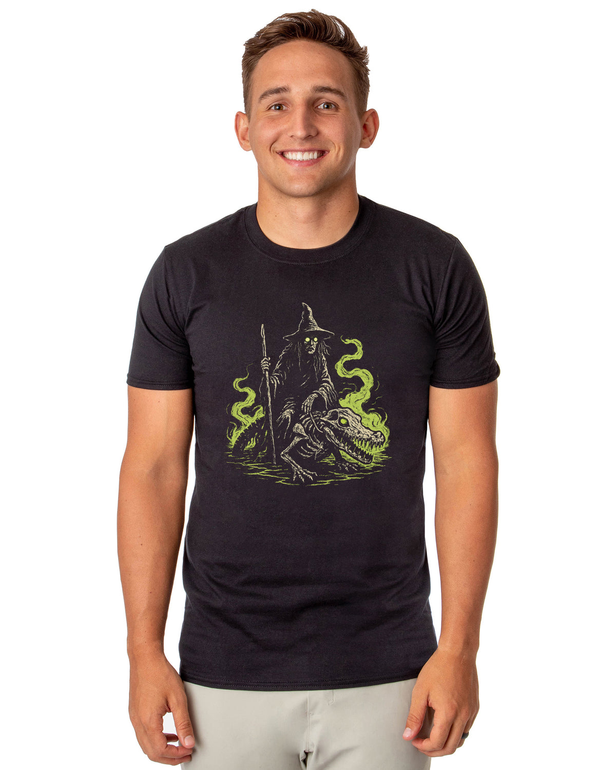 PJammy Halloween T-Shirt Men's Croc Skeleton Short Sleeve Tee