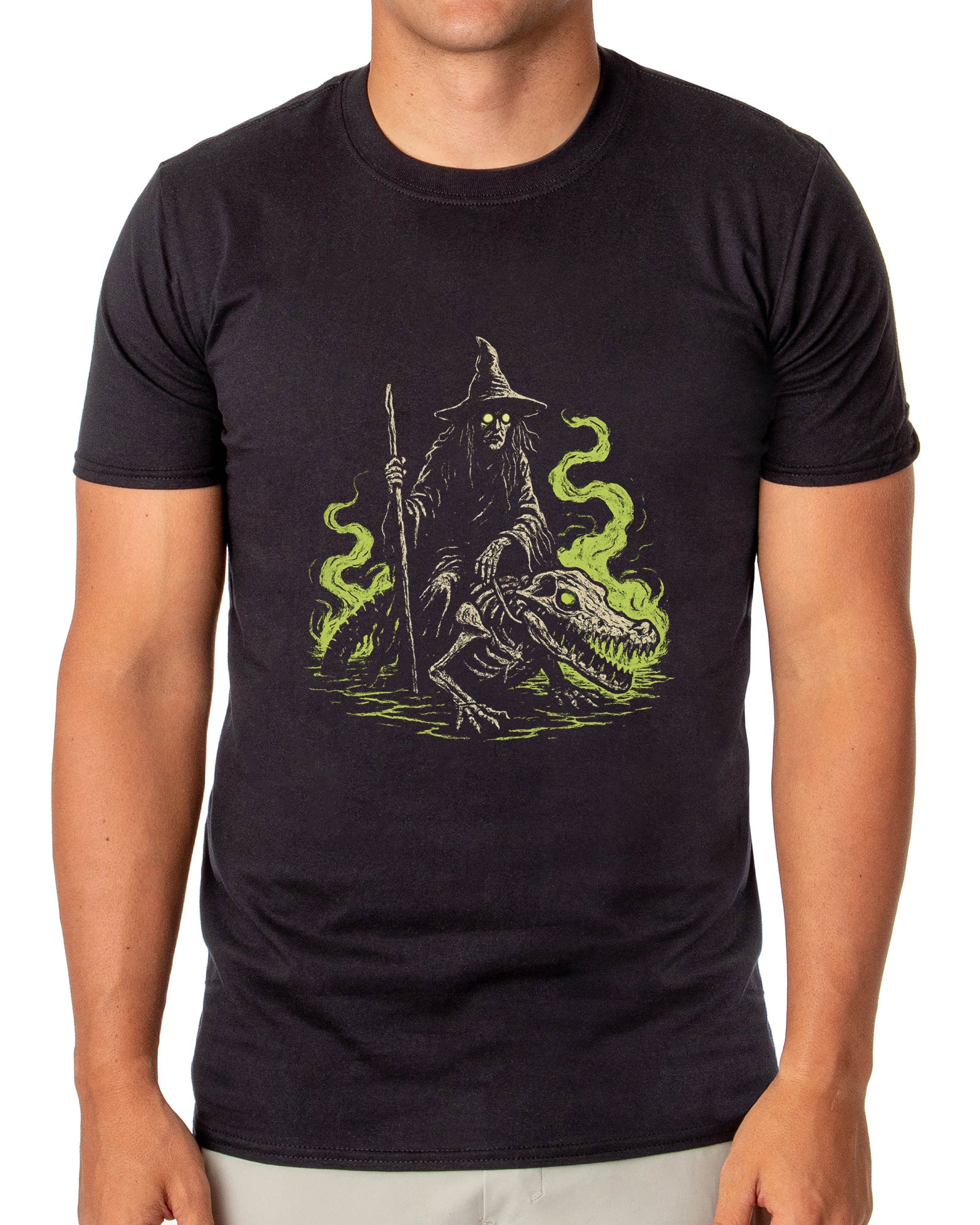 PJammy Halloween T-Shirt Men's Croc Skeleton Short Sleeve Tee