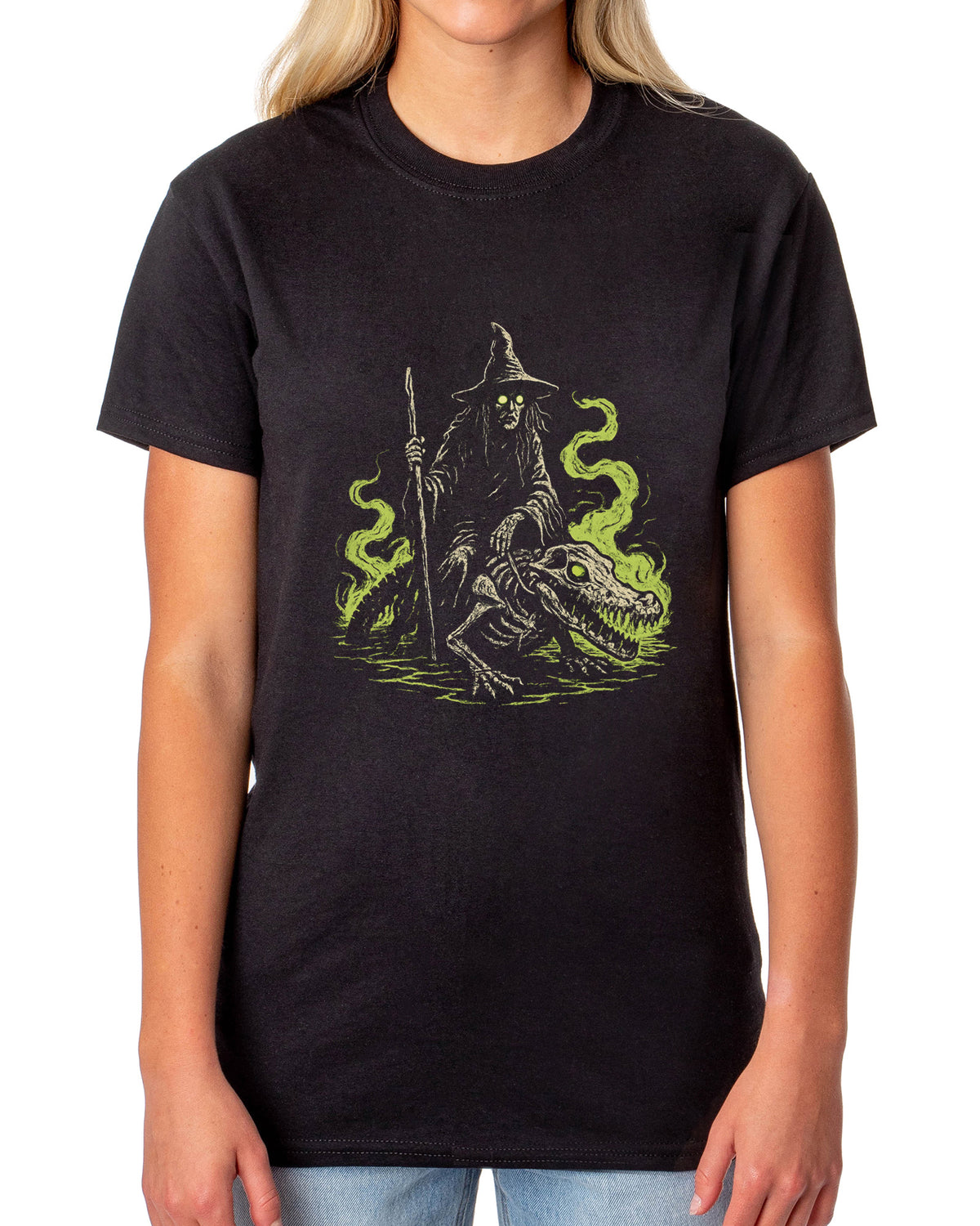 PJammy Halloween T-Shirt Women's Swamp Witch Short Sleeve Tee