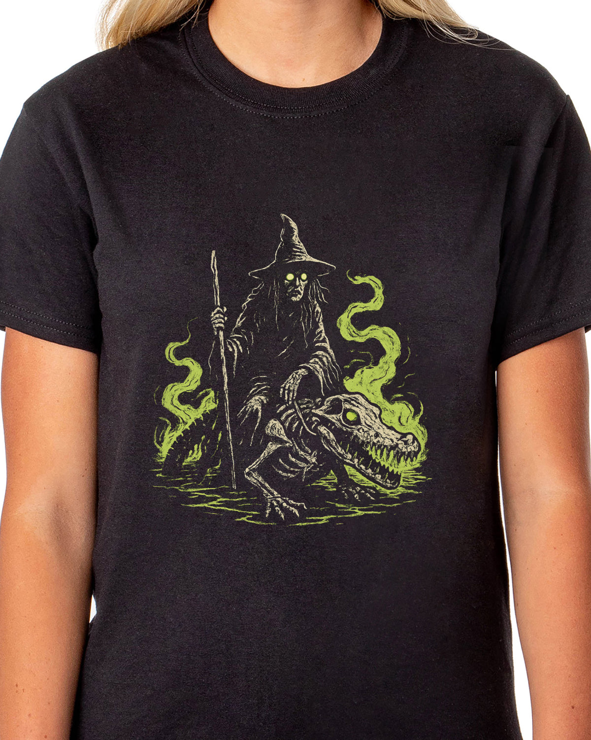 PJammy Halloween T-Shirt Women's Swamp Witch Short Sleeve Tee