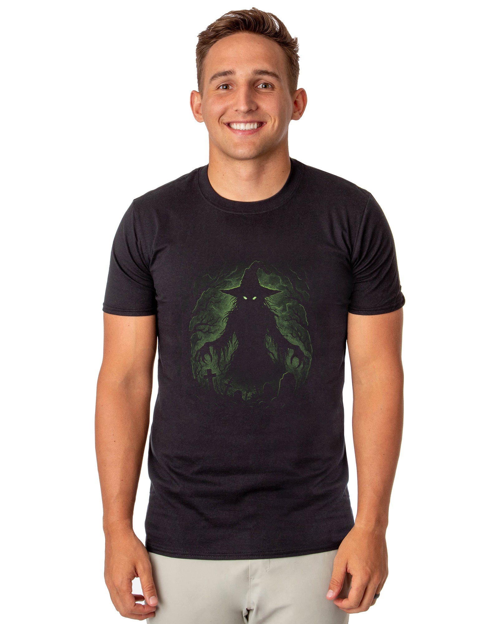 PJammy Halloween T-Shirt Men's Witch In The Shadows Short Sleeve Tee