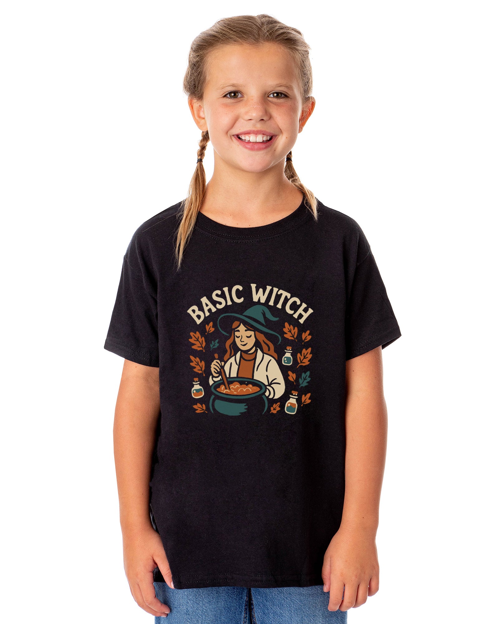PJammy Halloween T-Shirt Girls' Basic Witch Short Sleeve Tee