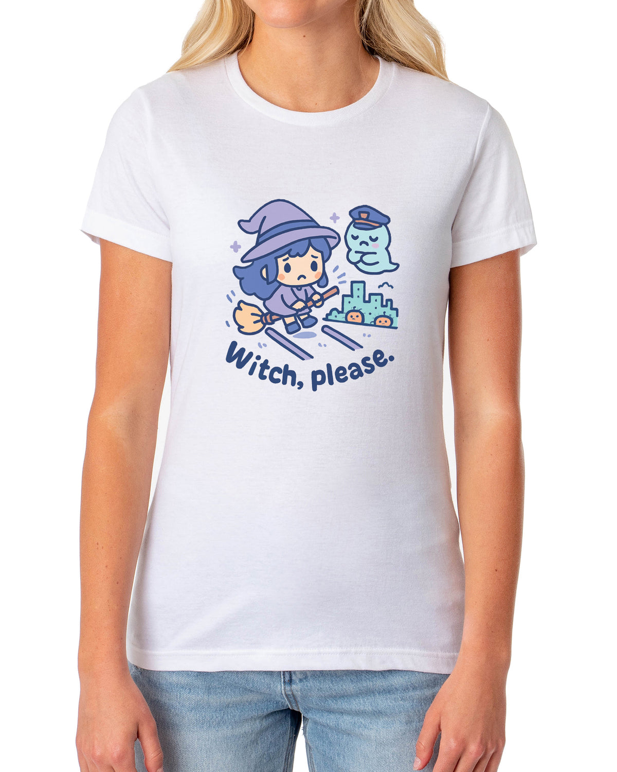 PJammy Halloween T-Shirt Women's Witch Please Short Sleeve Tee