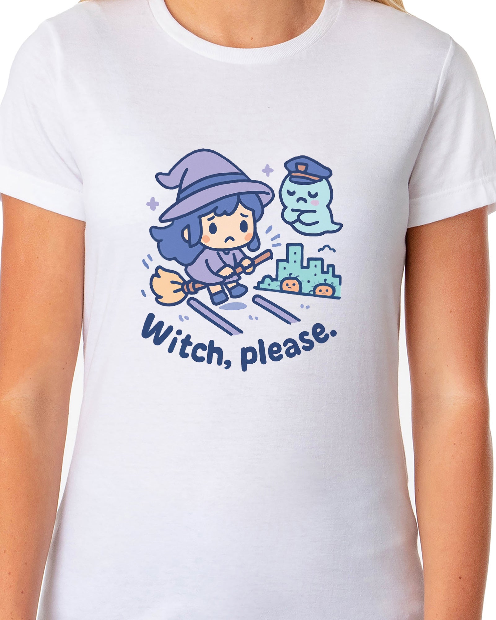 PJammy Halloween T-Shirt Women's Witch Please Short Sleeve Tee